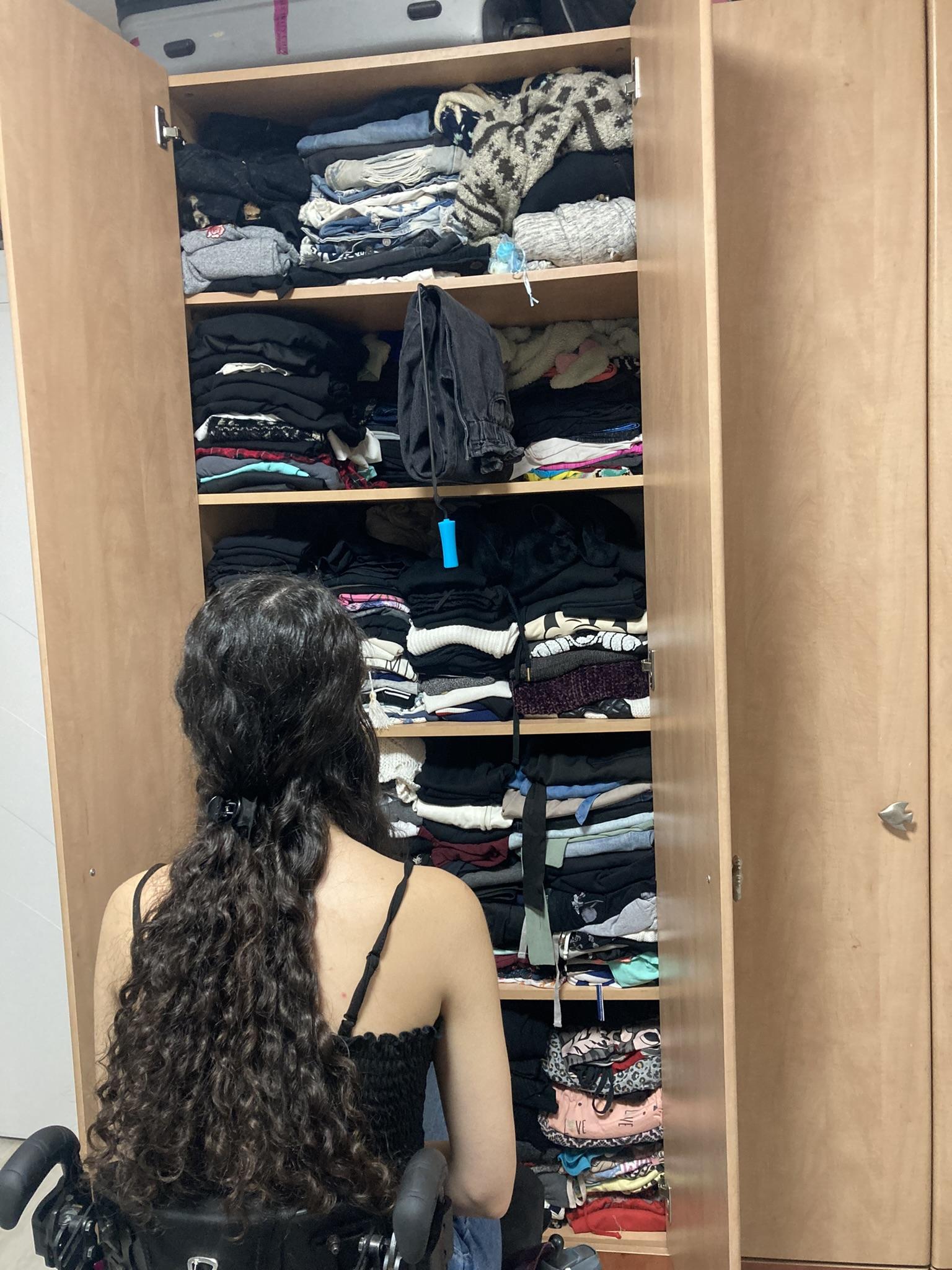 Clothes Hanger to Help Reaching High Shelves of the Wardrobe 11 Steps