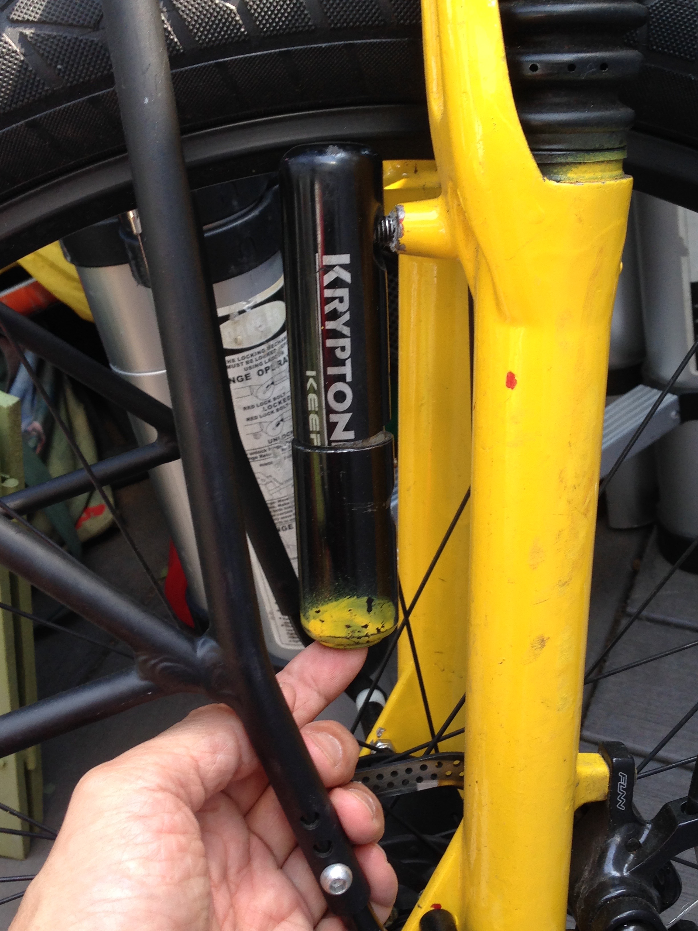 Front Wheel Kryptonite Bike Lock Hack 3 Steps (with Pictures) Instructables