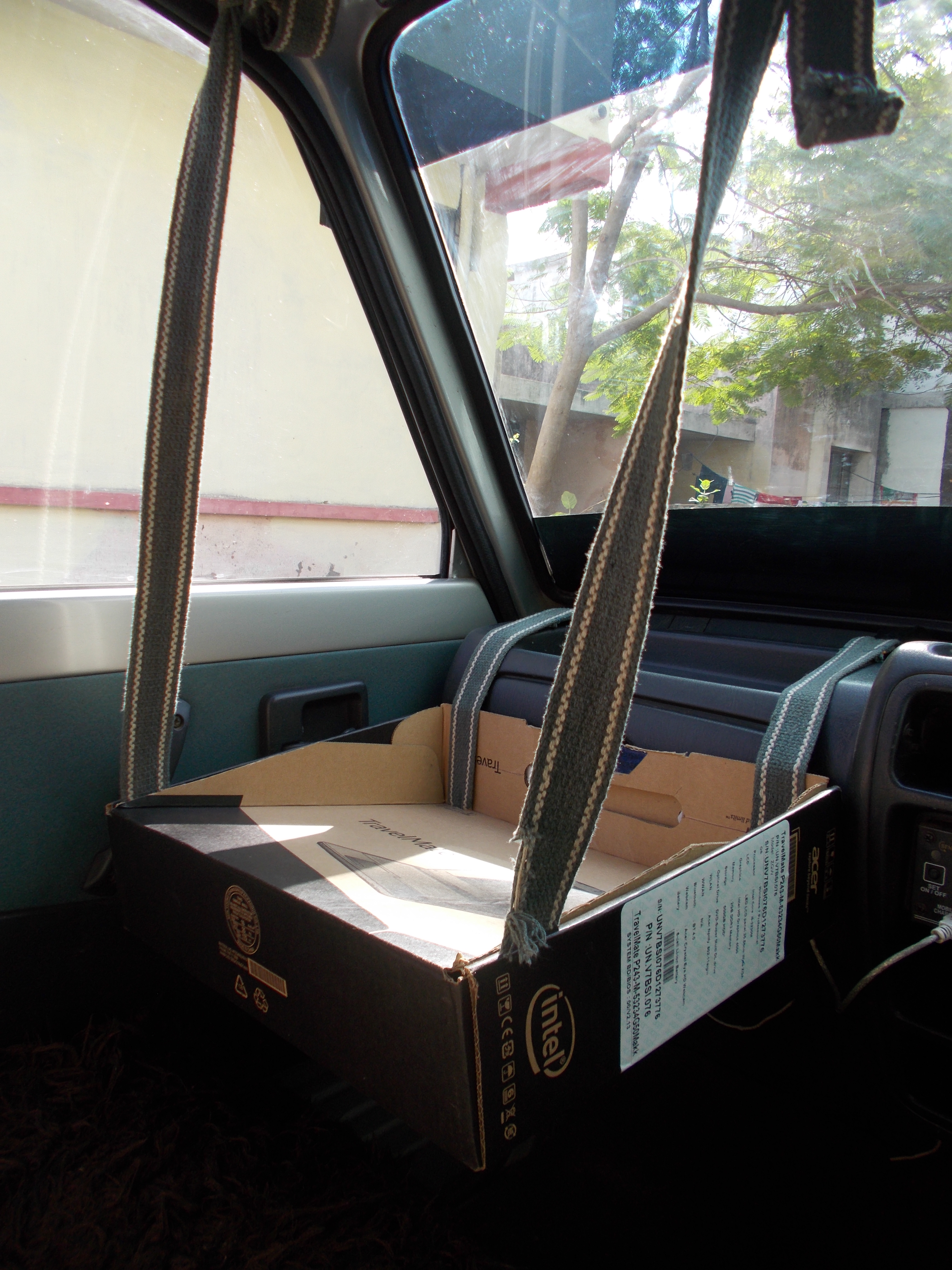 DIY Laptop Table for Car at No Cost Eco Friendly. 5 Steps Instructables