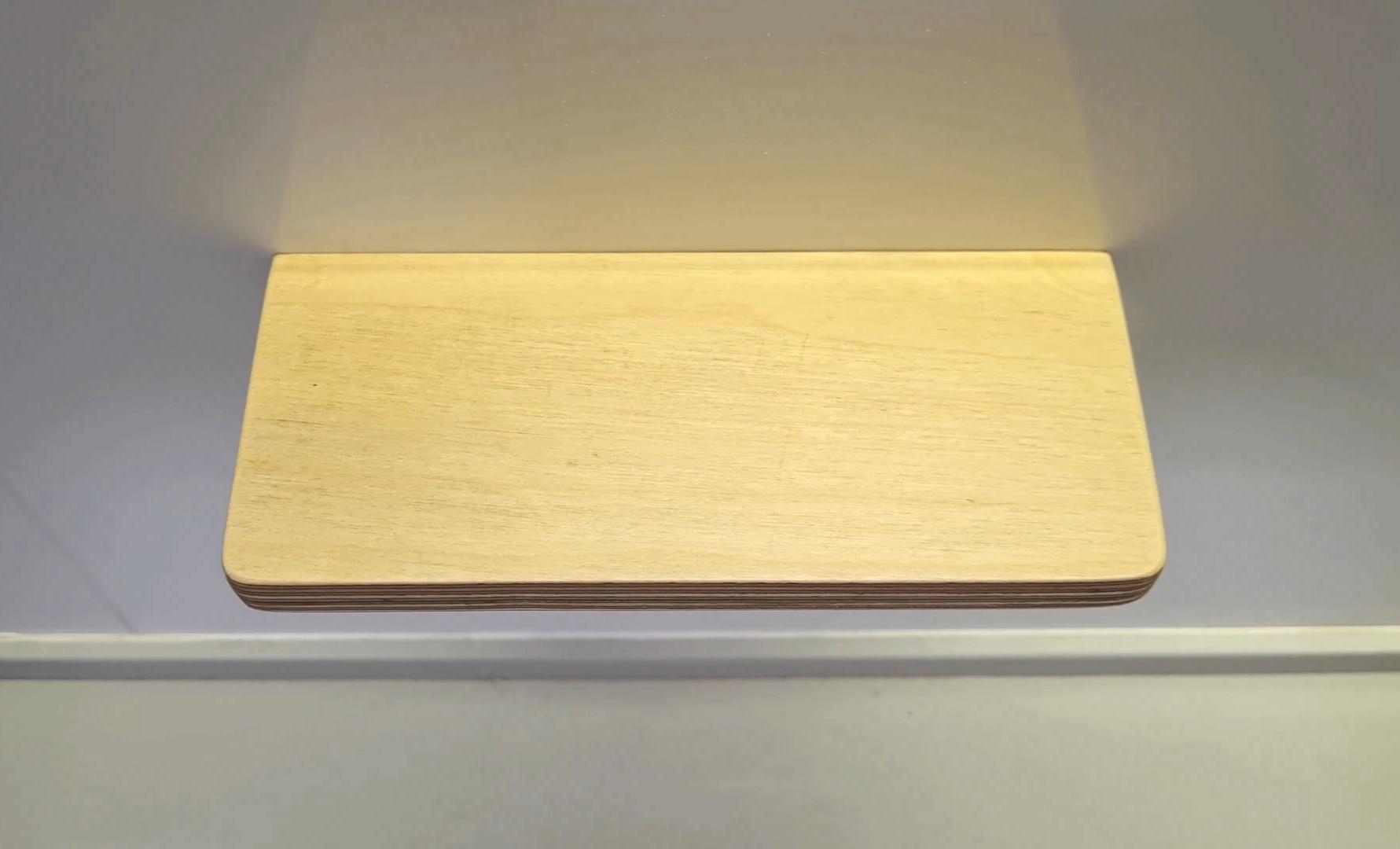 Small Wooden Floating Shelf HACK NO Drilling NO Glue Google Nest