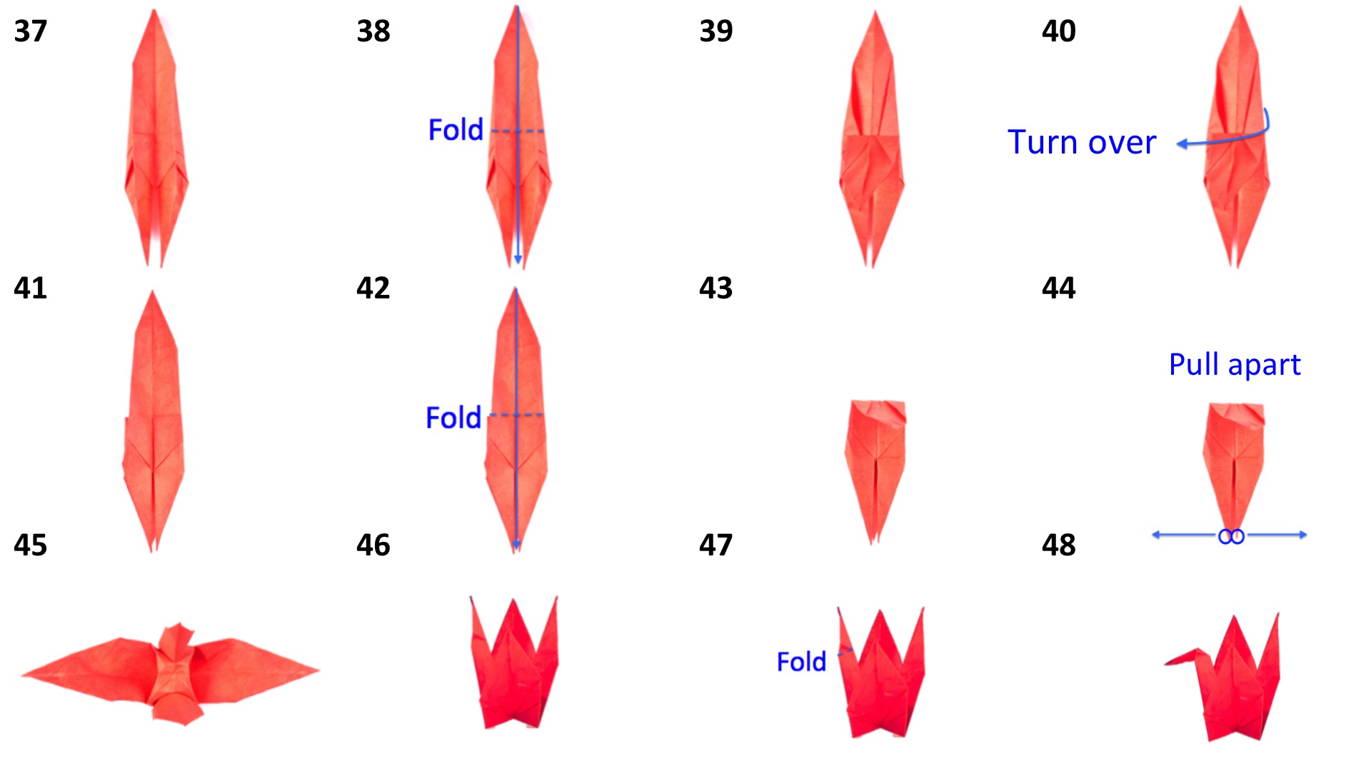 How to Make a Paper Bird / Origami Crane for Kids 4 Steps Instructables