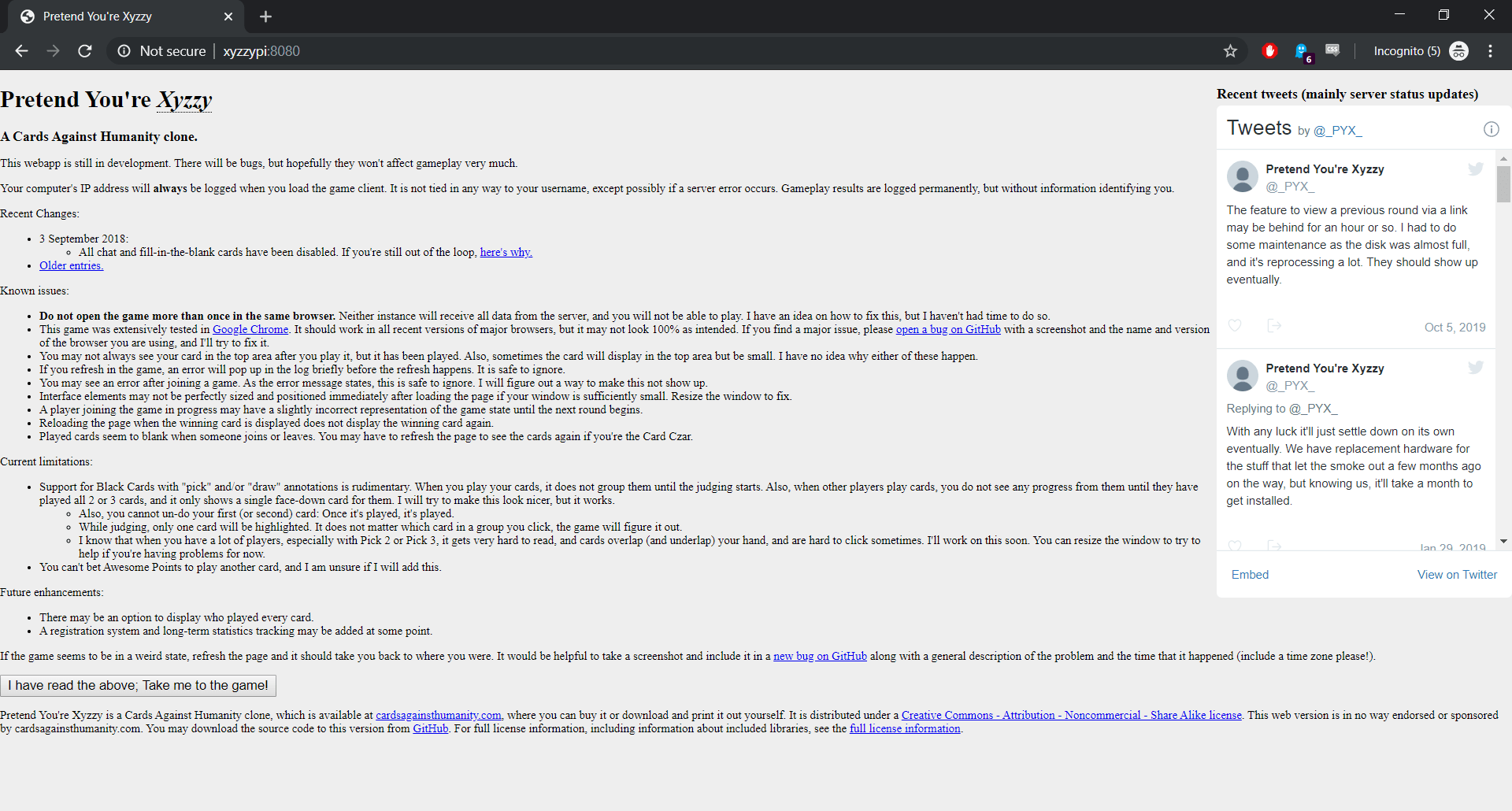 Pretend You're Xyzzy Server on Raspberry Pi 19 Steps Instructables