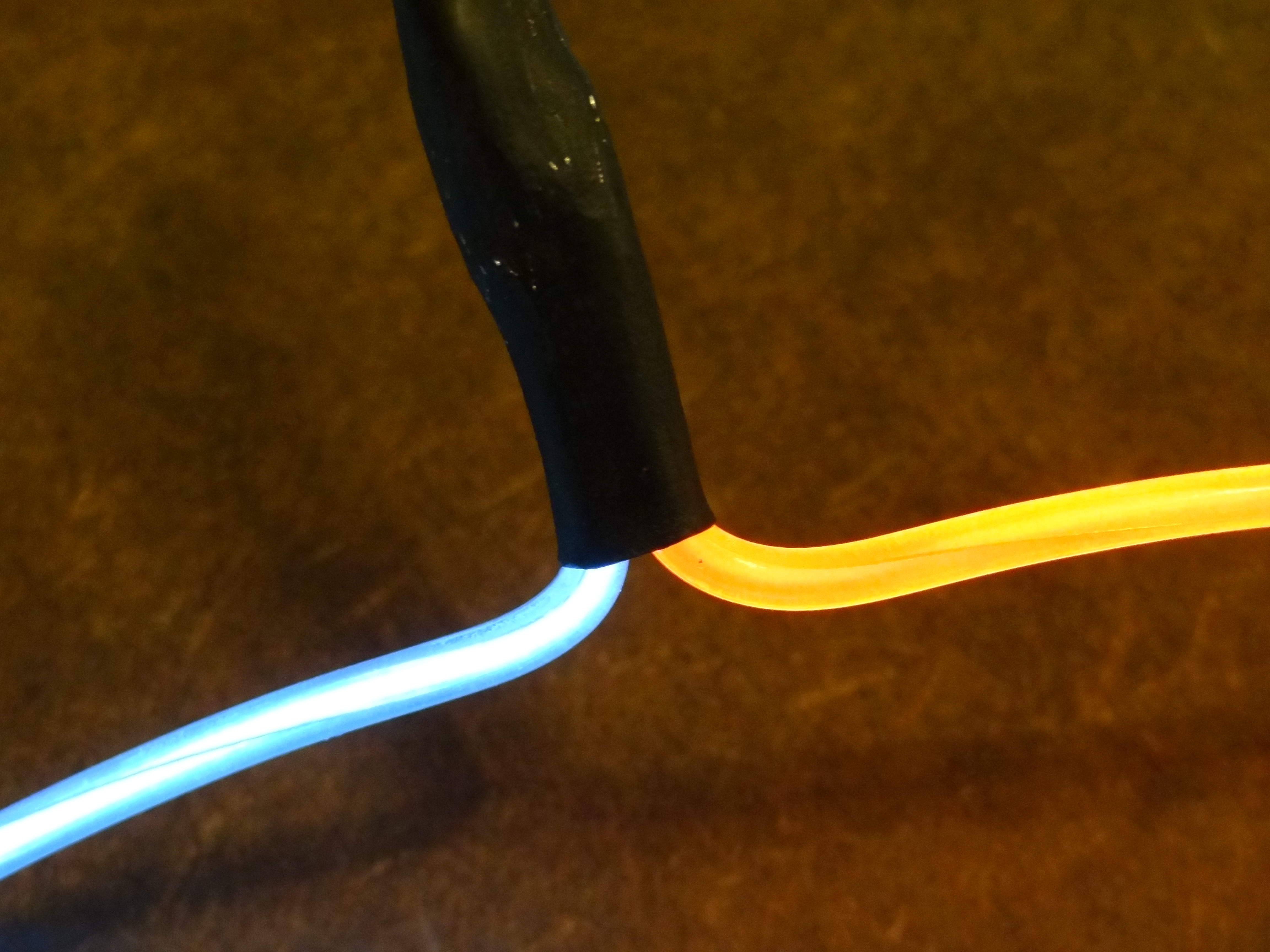 EL Wire Daisy Chaining Different Colors 9 Steps Instructables