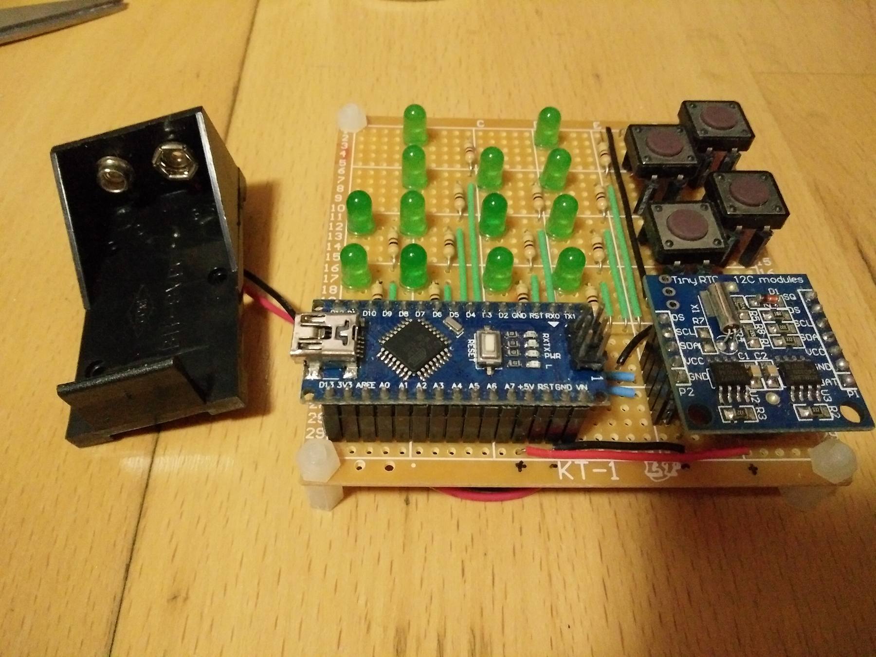 Binary_Clock by Arduino Nano Instructables