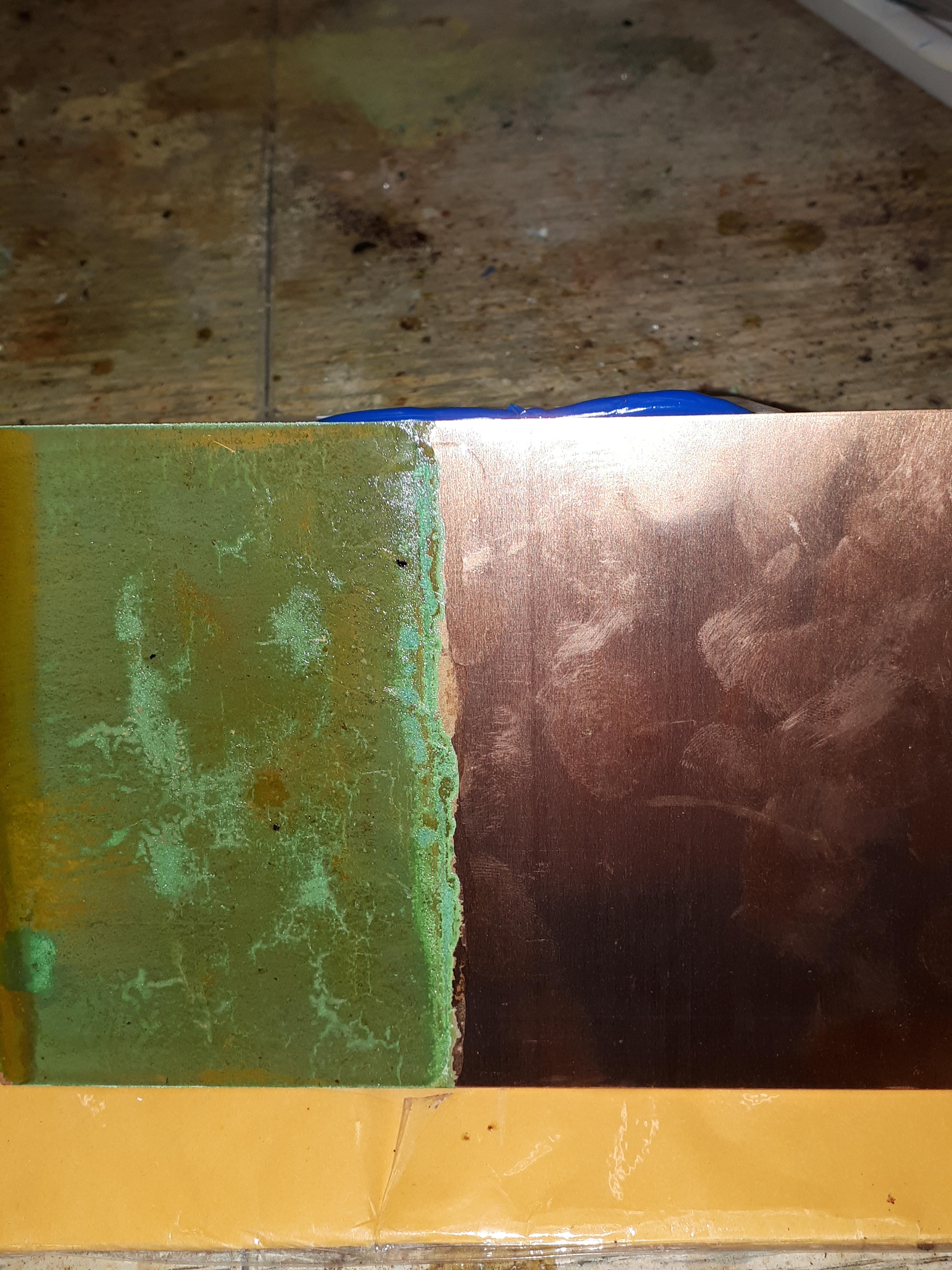 Copper Display Electroplating With Cobalt Salts and Graphite Electrodes