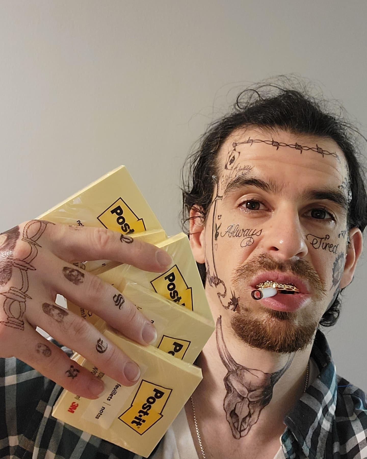 PostIt Malone Halloween Costume 12 Steps (with Pictures) Instructables