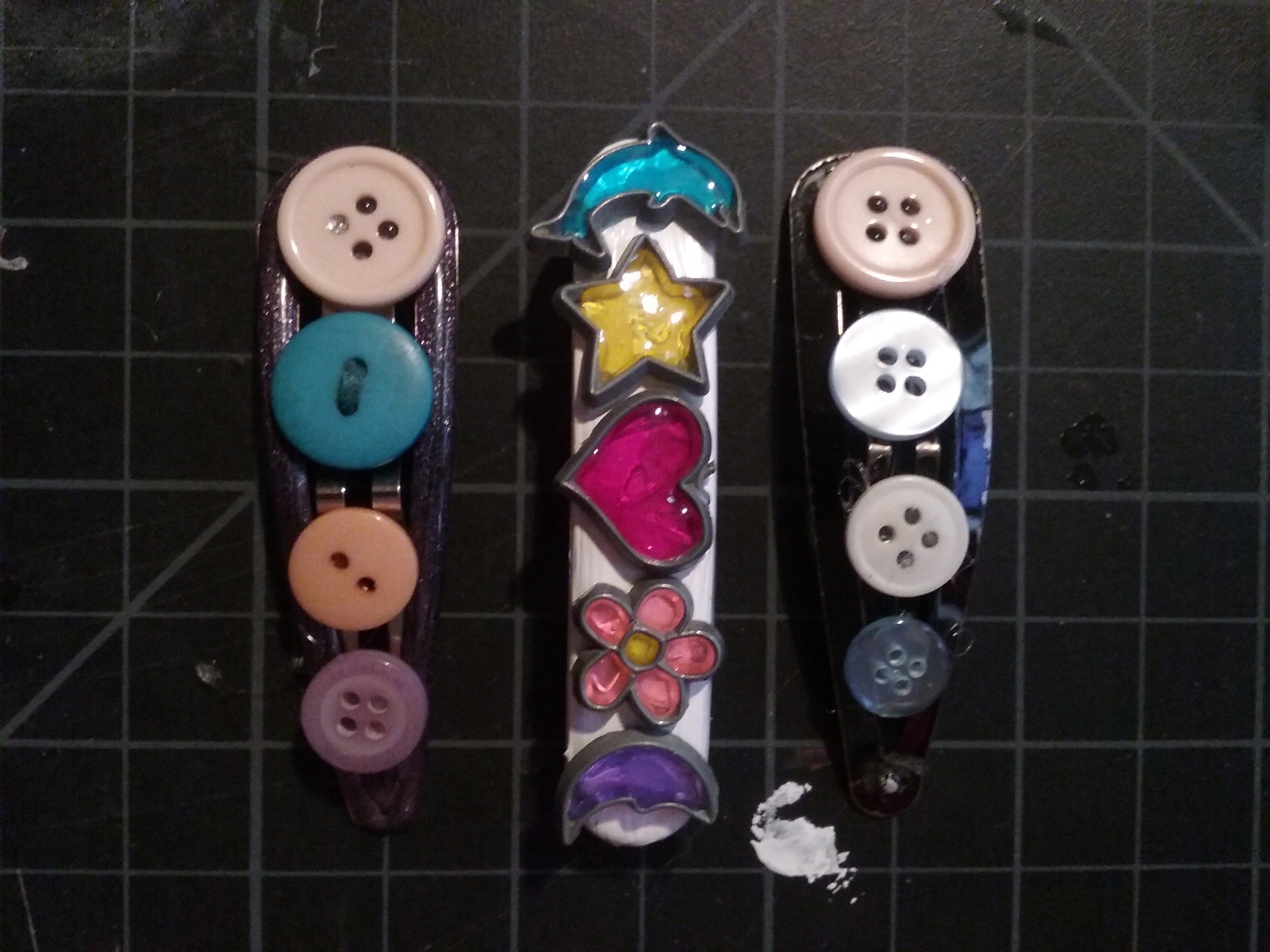 Button & Charm Hair Clips 6 Steps (with Pictures) Instructables