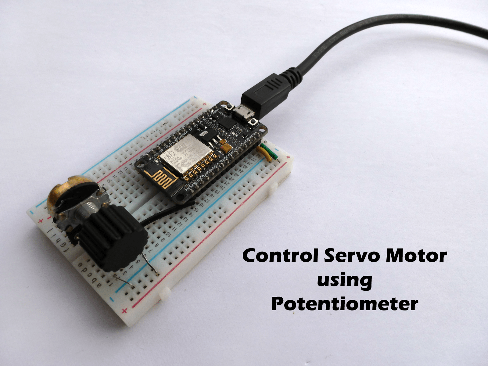 Control Servo Motor Using Potentiometer 6 Steps (with Pictures