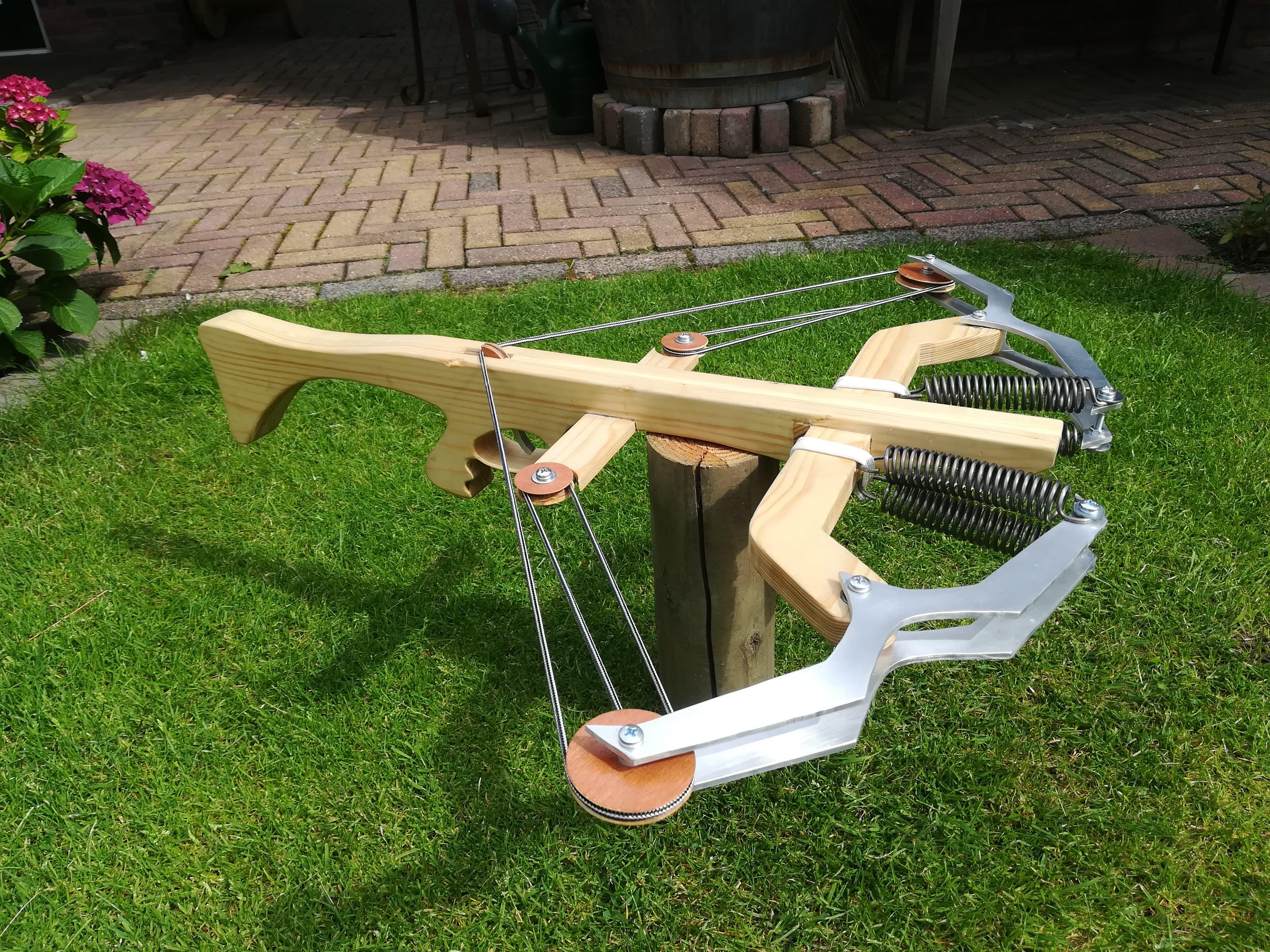 Wooden Pulley Crossbow 6 Steps Instructables