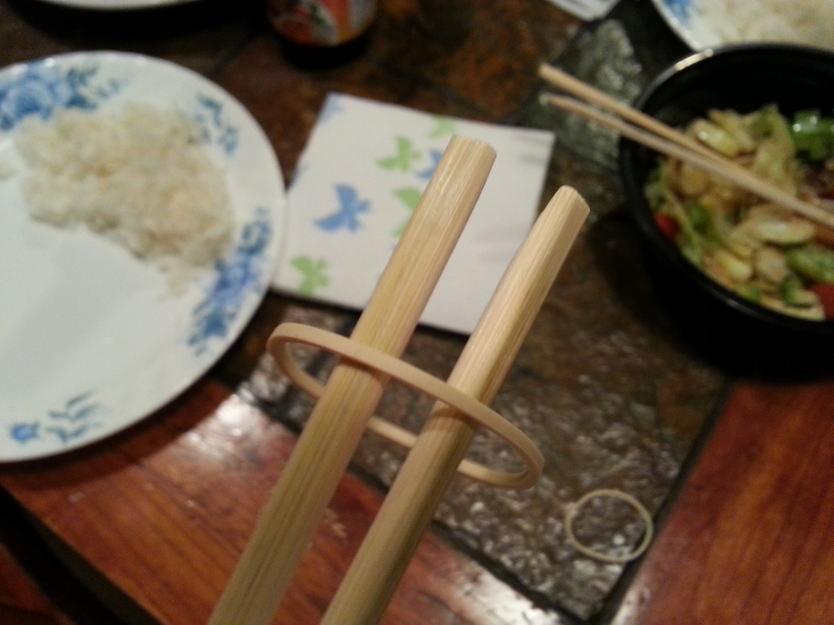 Trainer Rubber Band Chopsticks Instructables
