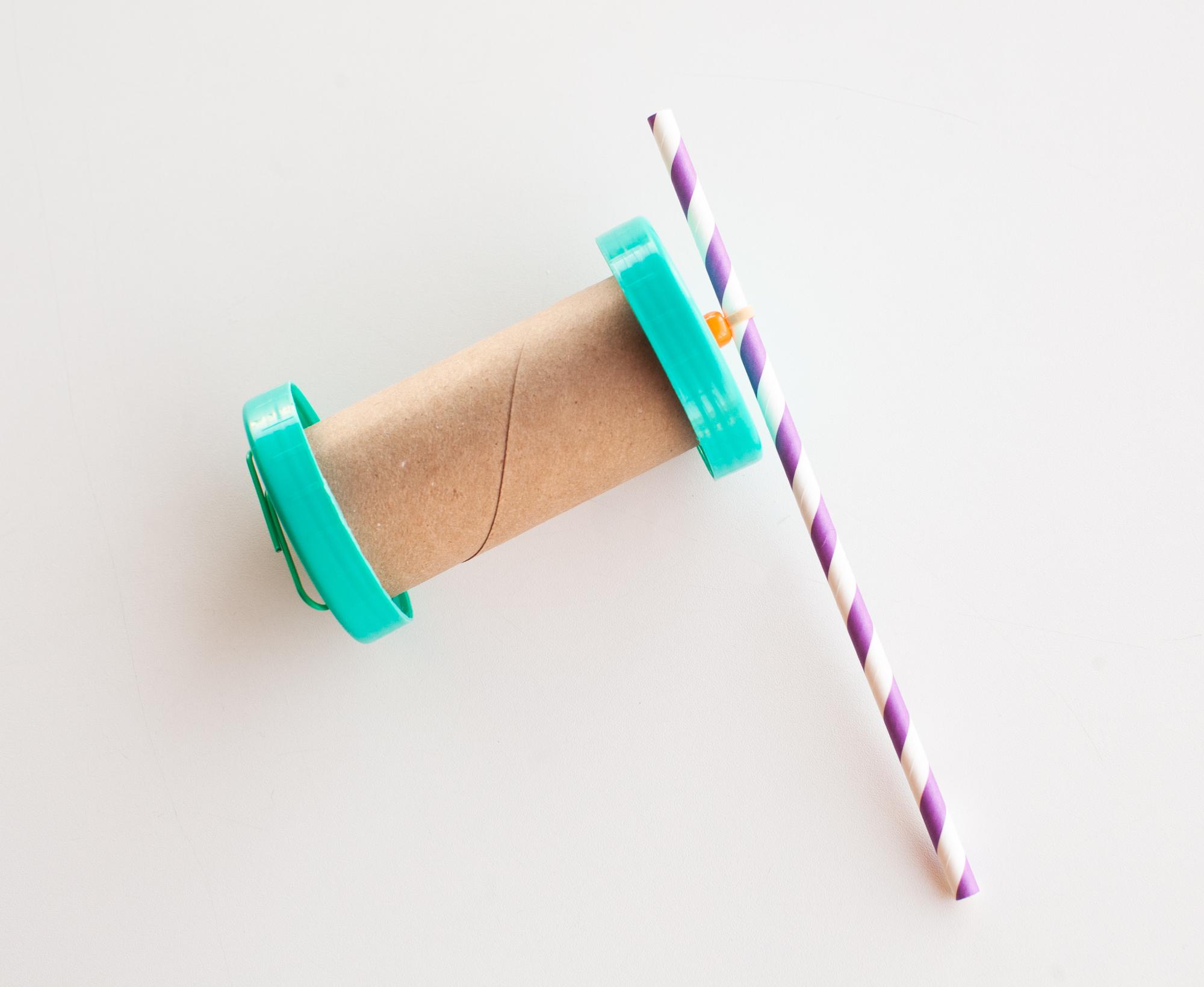 Simple Rubber Band Car With Cardboard Tube STEAM Activity : 5 Steps
