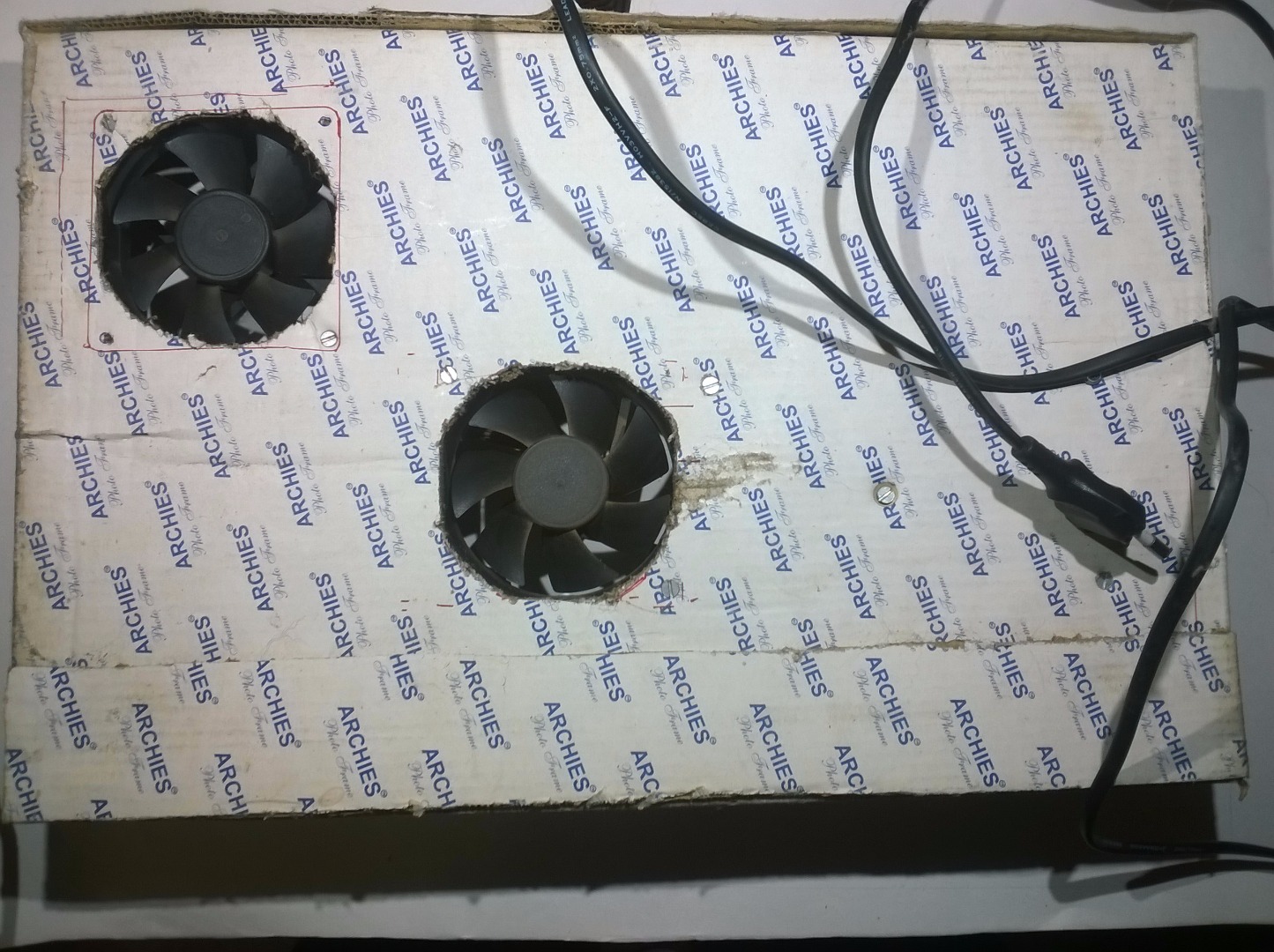 Homemade Laptop Cooling System