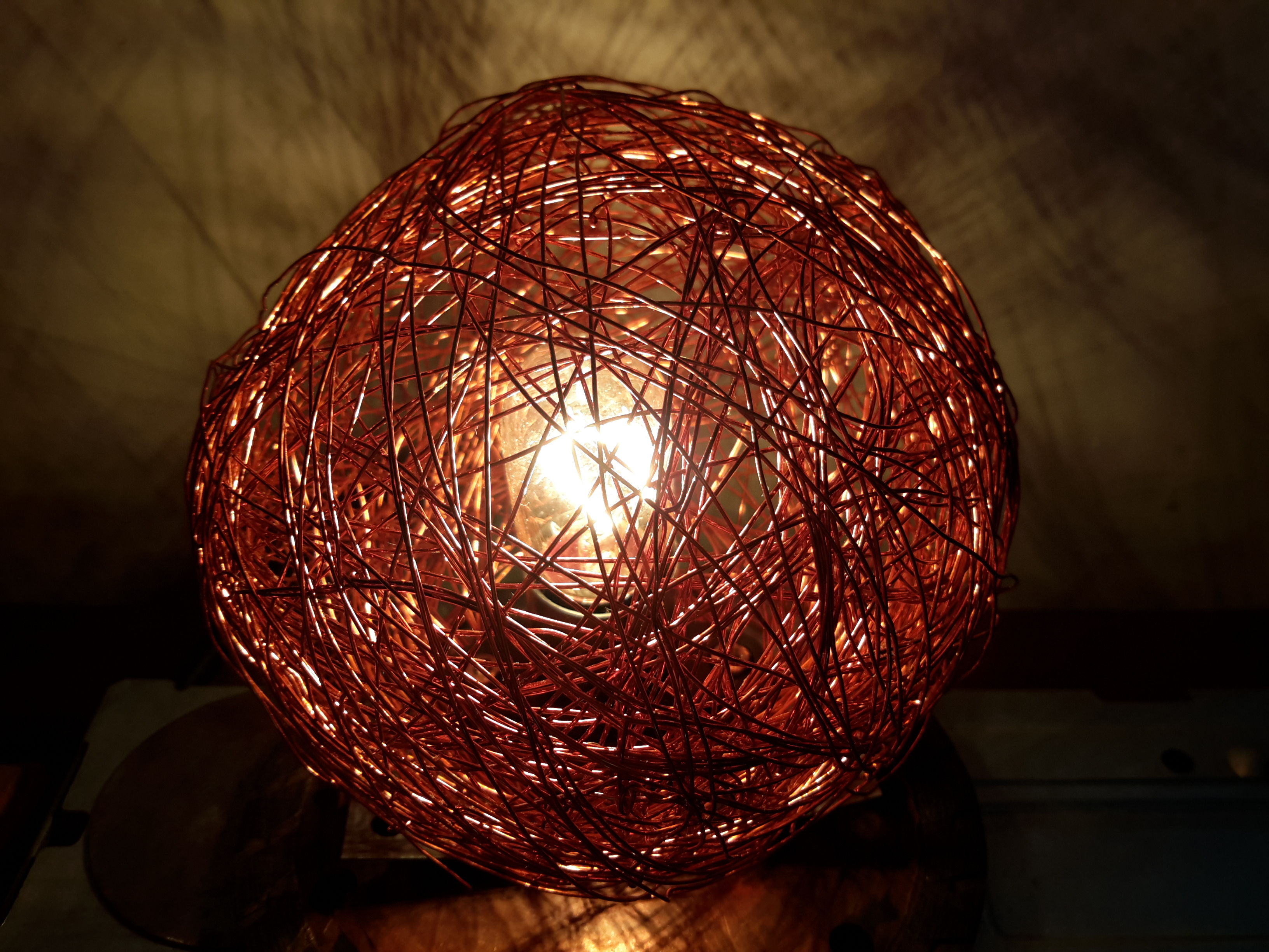 Copper Wire Ball Lamp 6 Steps (with Pictures) Instructables