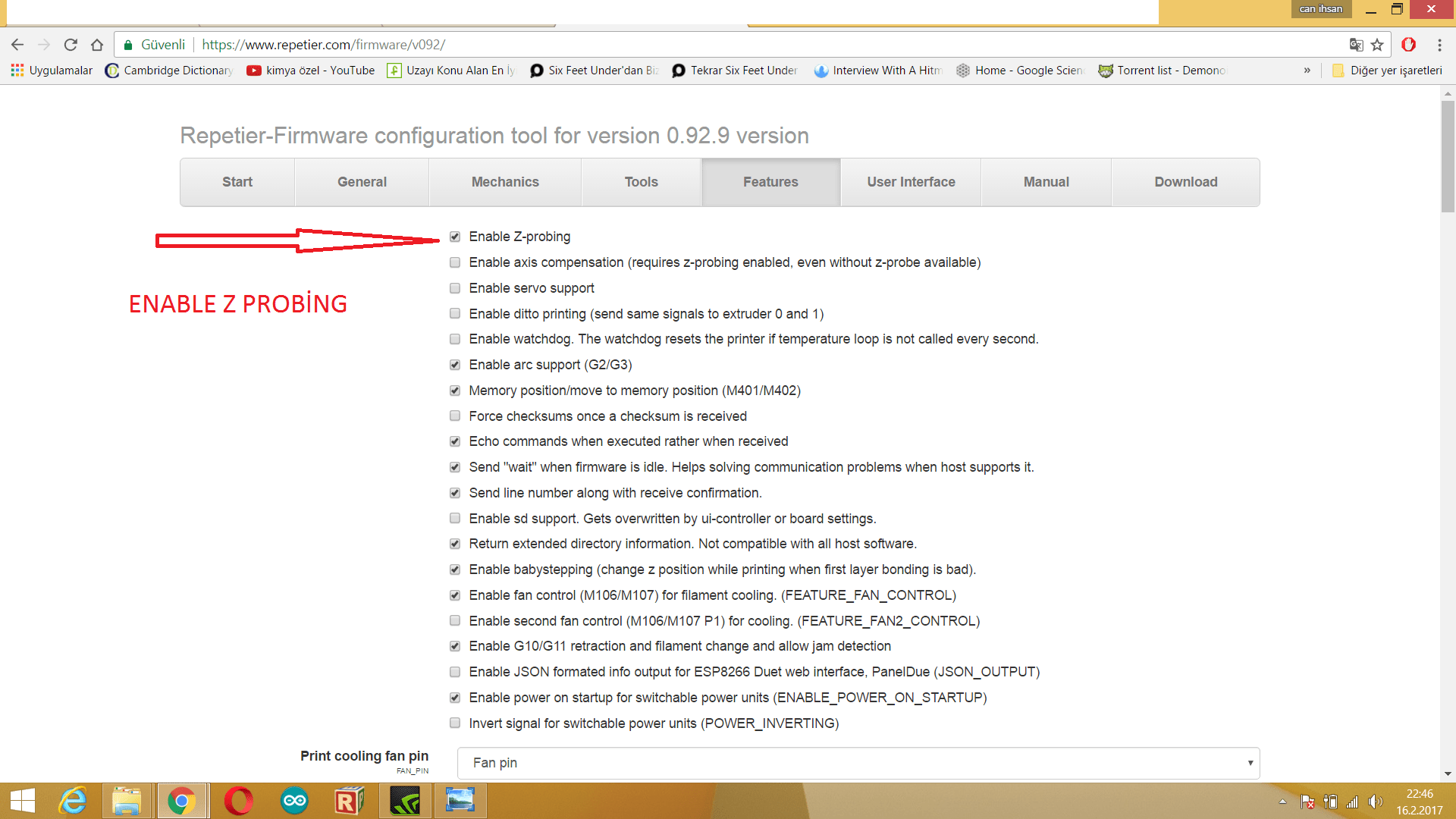 AUTO BED LEVELİNG/ Z PROB WİTH REPETİER FIRMWARE With Capacitive Npn