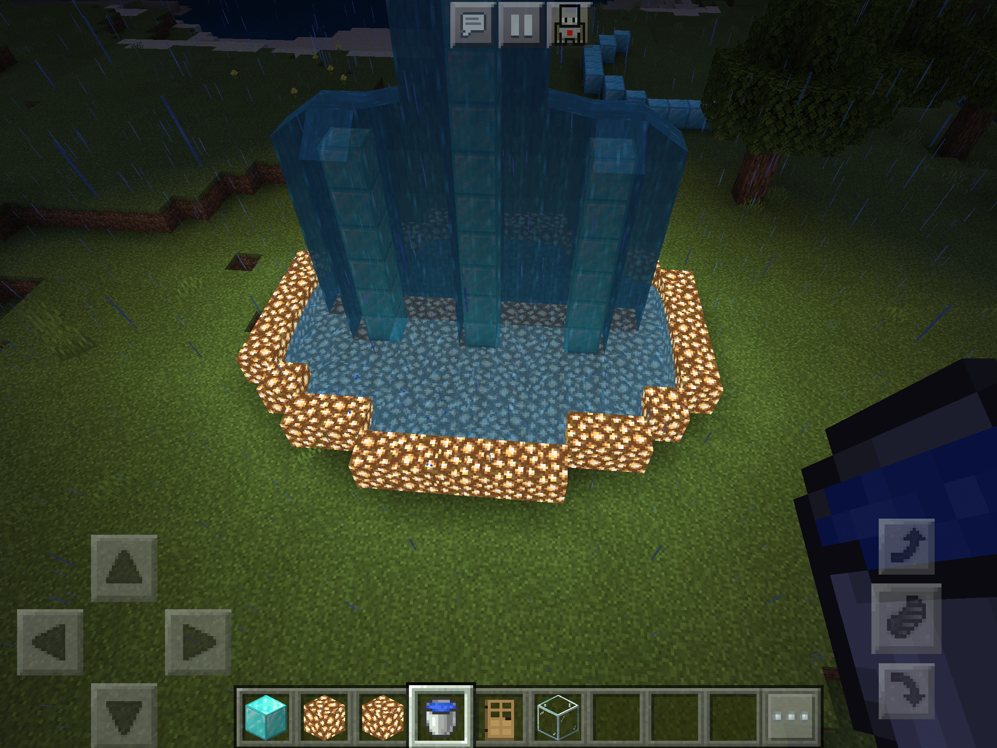 How to Make a Fountain in Minecraft 7 Steps Instructables