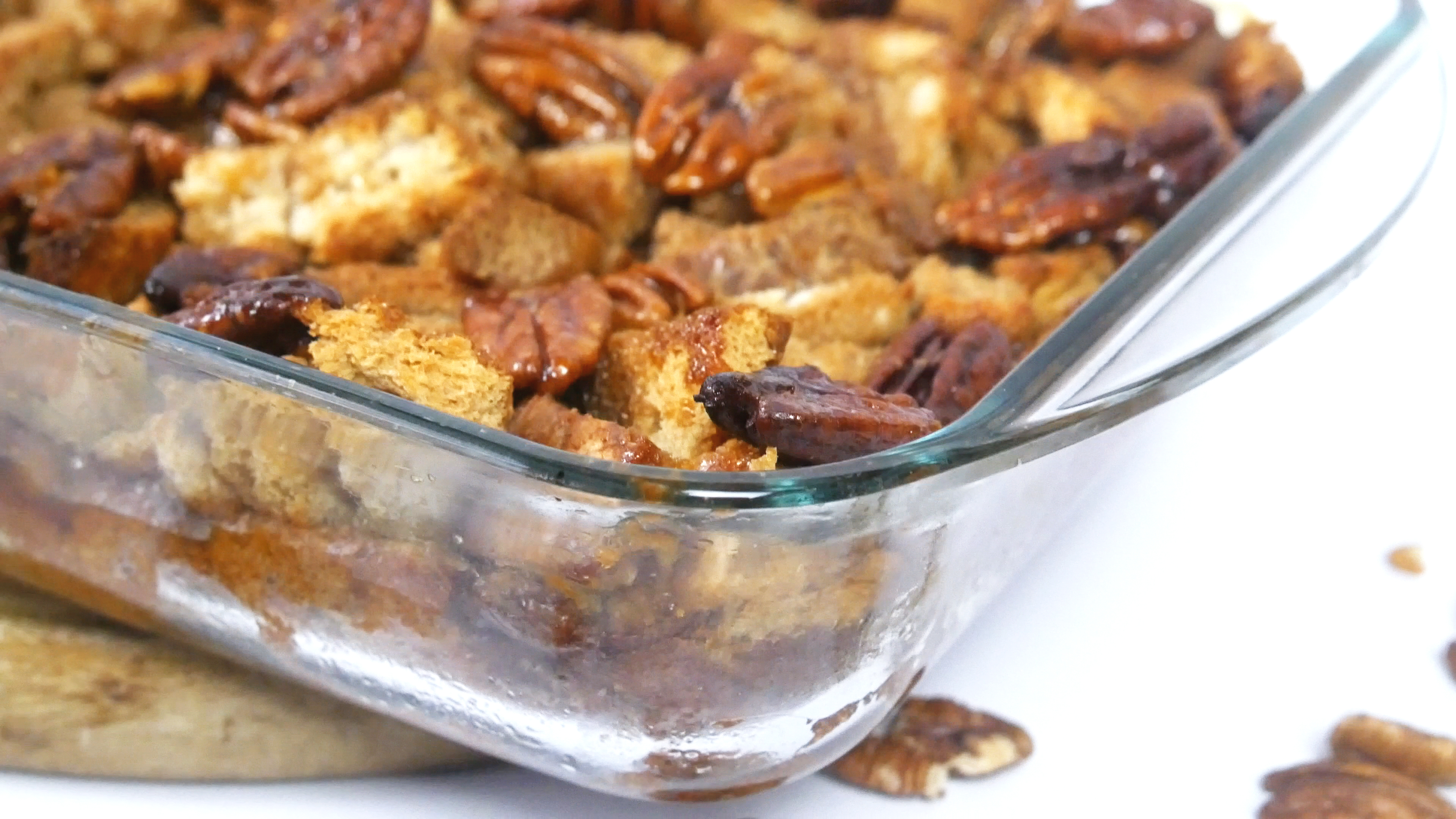 MAPLE & PECAN FRENCH TOAST CASSEROLE (BAKE) 4 Steps (with Pictures