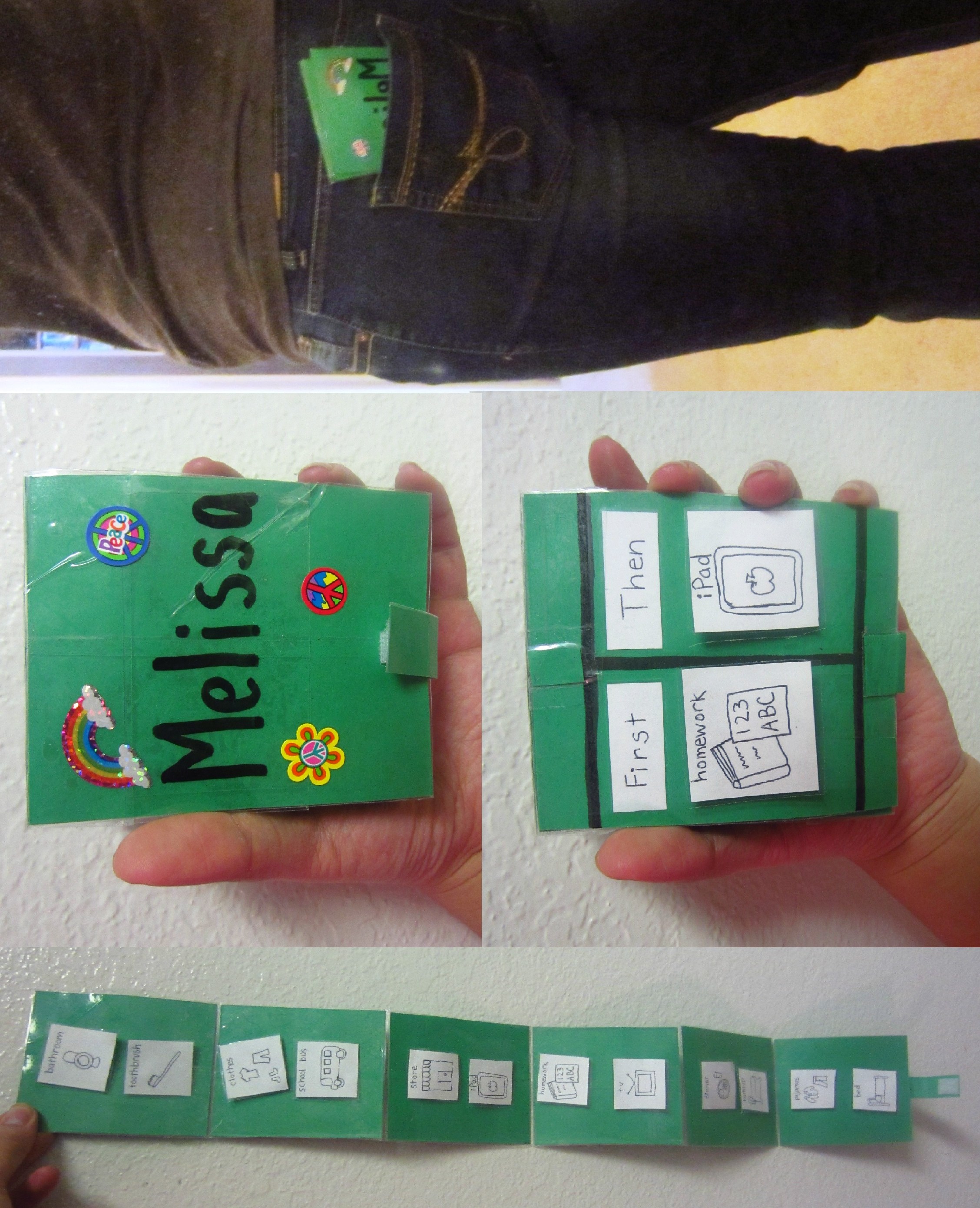 Wallet Size Portable/ Traveling Schedule Perfect for Kids With Autism Instructables