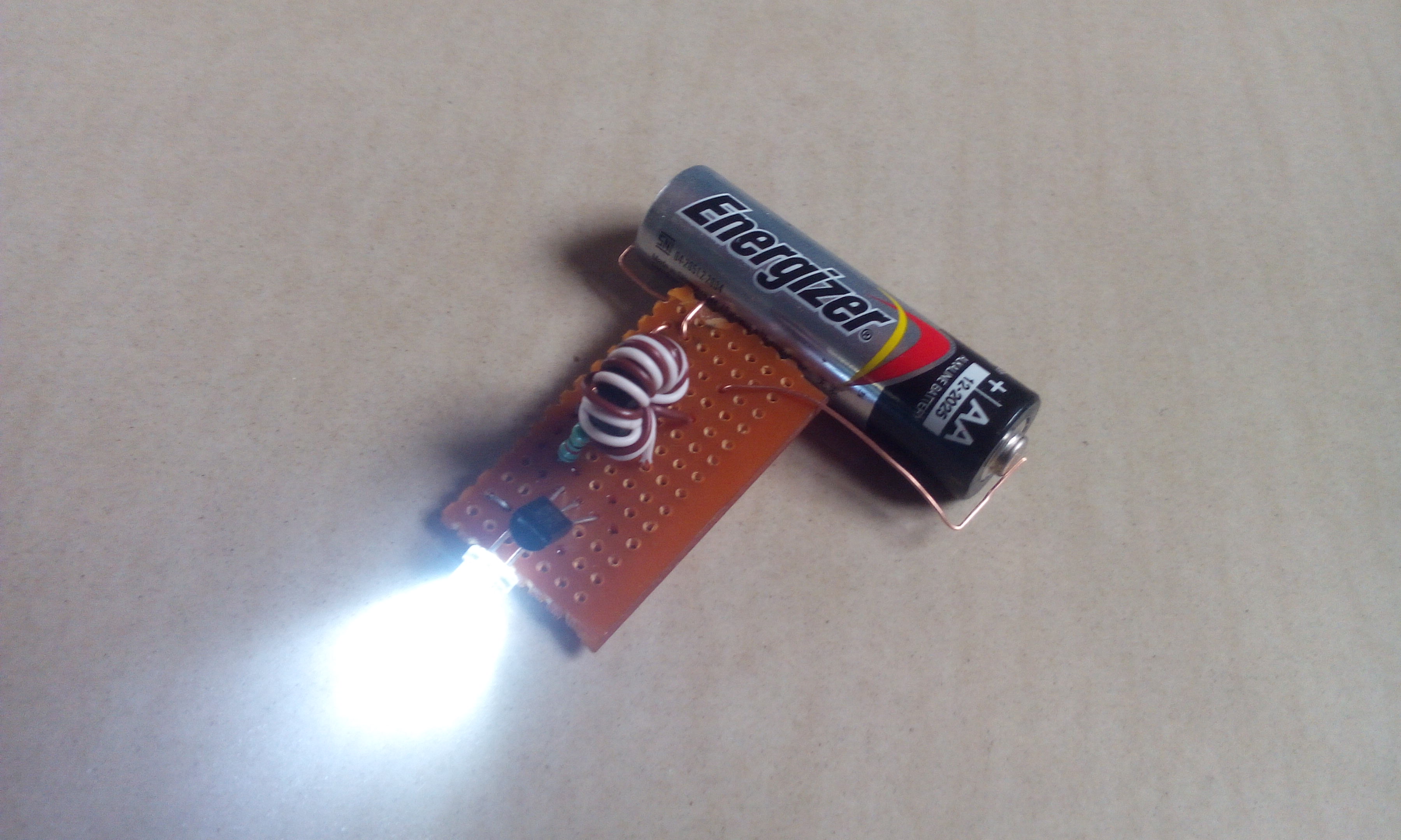 Led With a Single AA Battery Aka Joule Thief 3 Steps (with Pictures