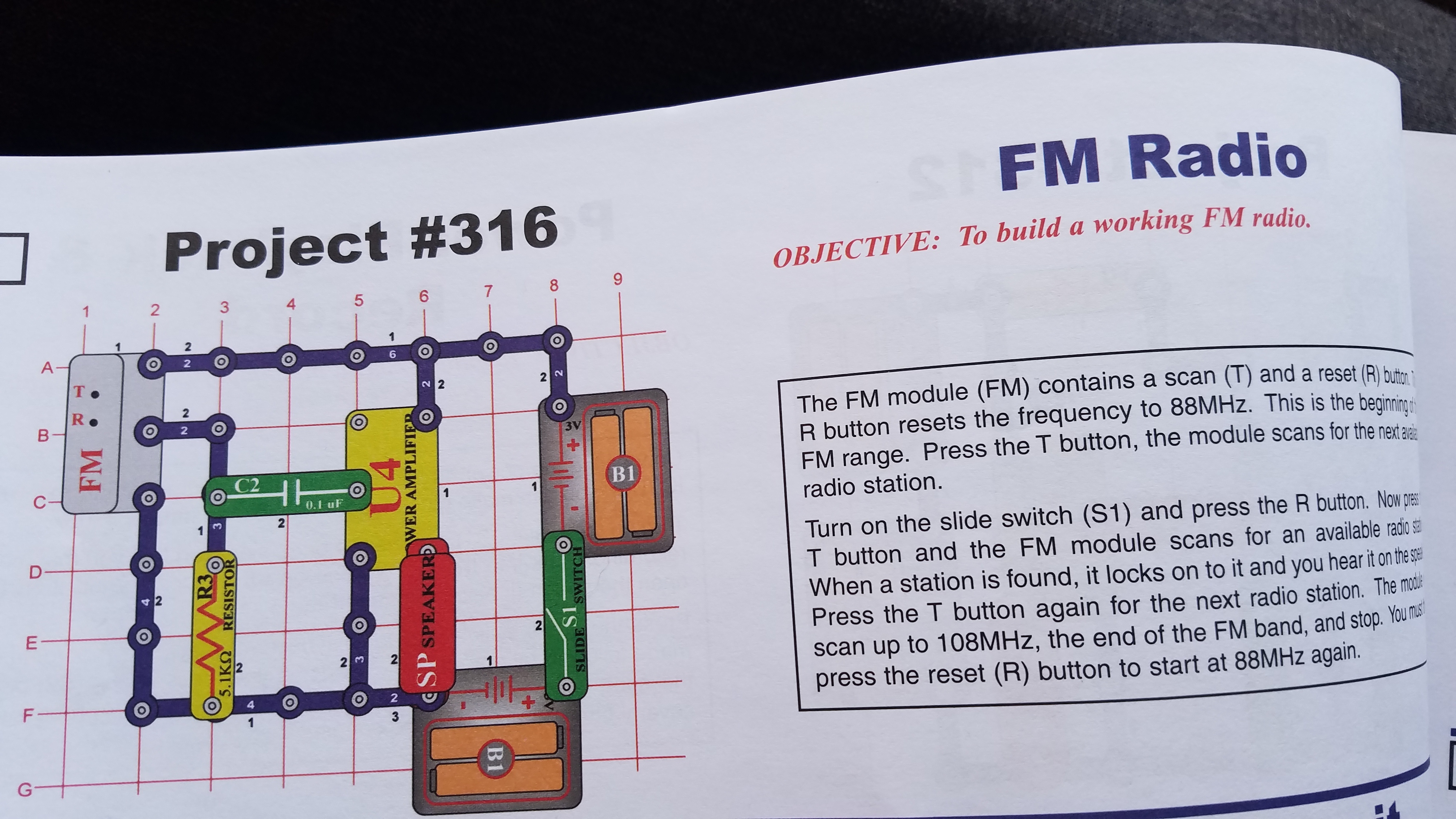 FM Radio From Snap Circuits 13 Steps Instructables