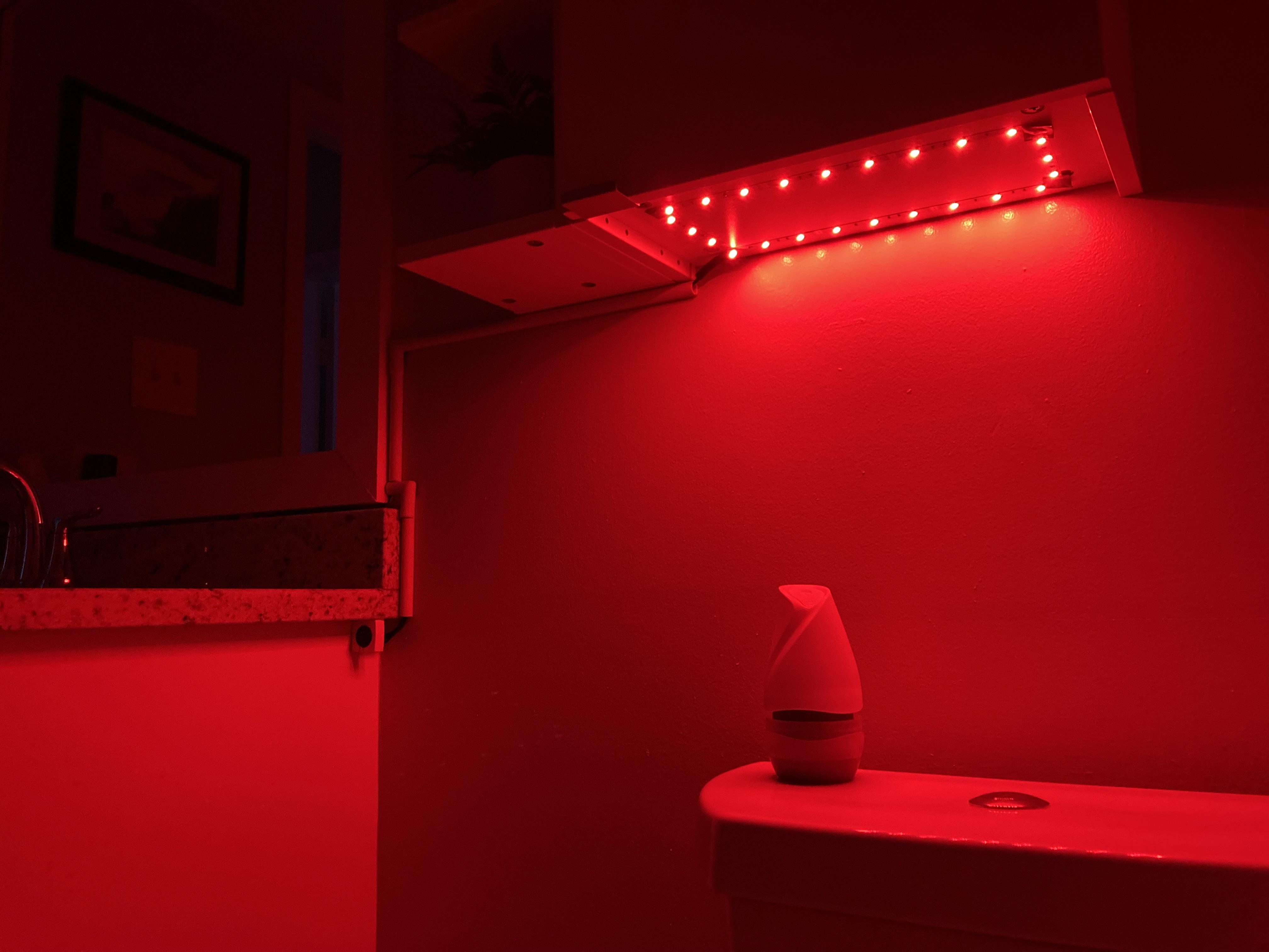 Bathroom Nightlight With Red LED Lights 7 Steps (with Pictures