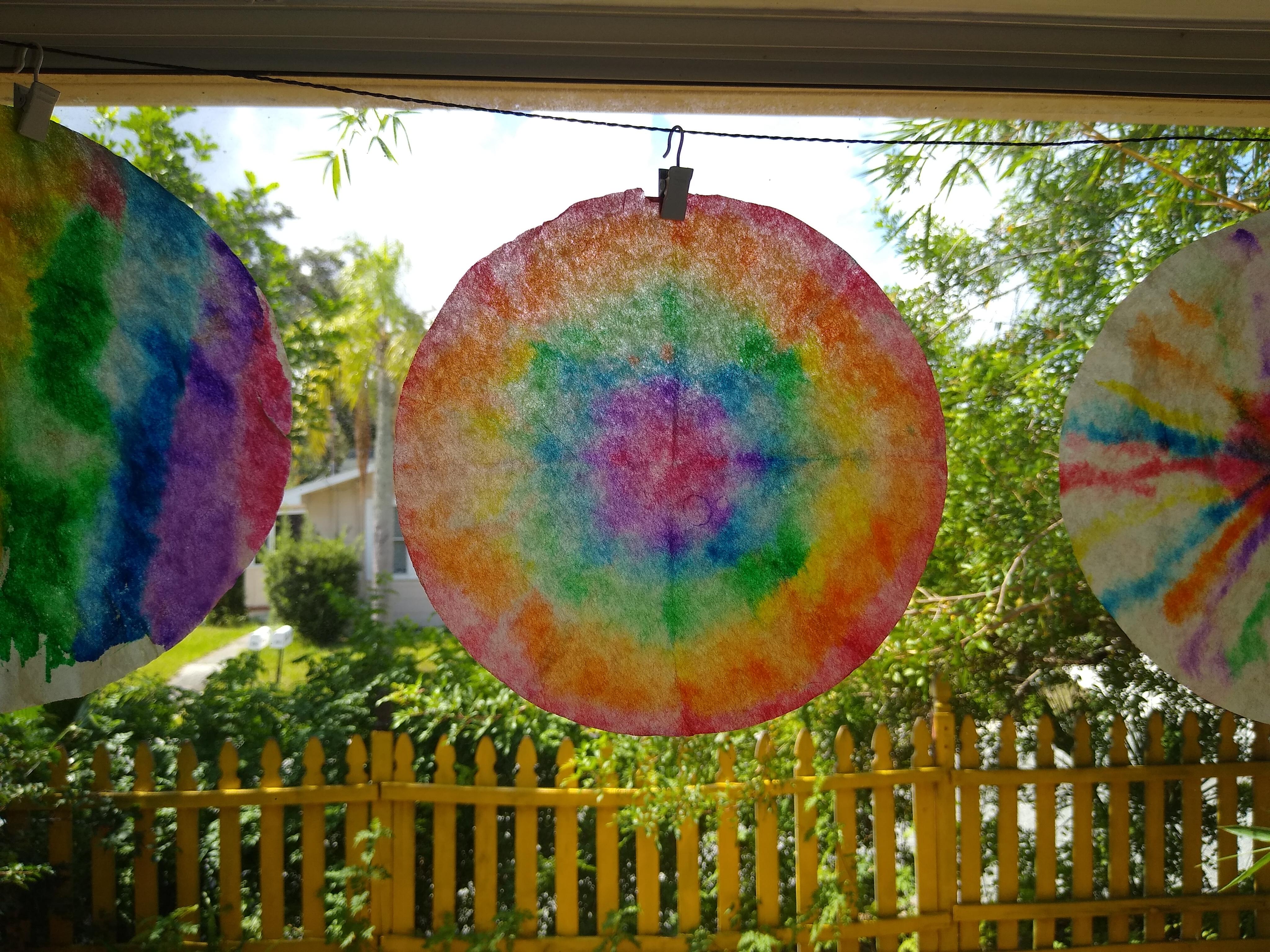 Rainbow Coffee Filter Sun Catcher 3 Steps (with Pictures) Instructables