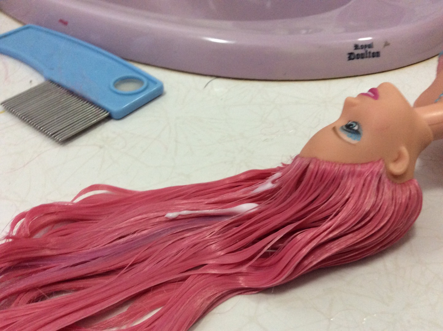 How to Repair Frizzy Barbie Doll Hair 5 Steps Instructables