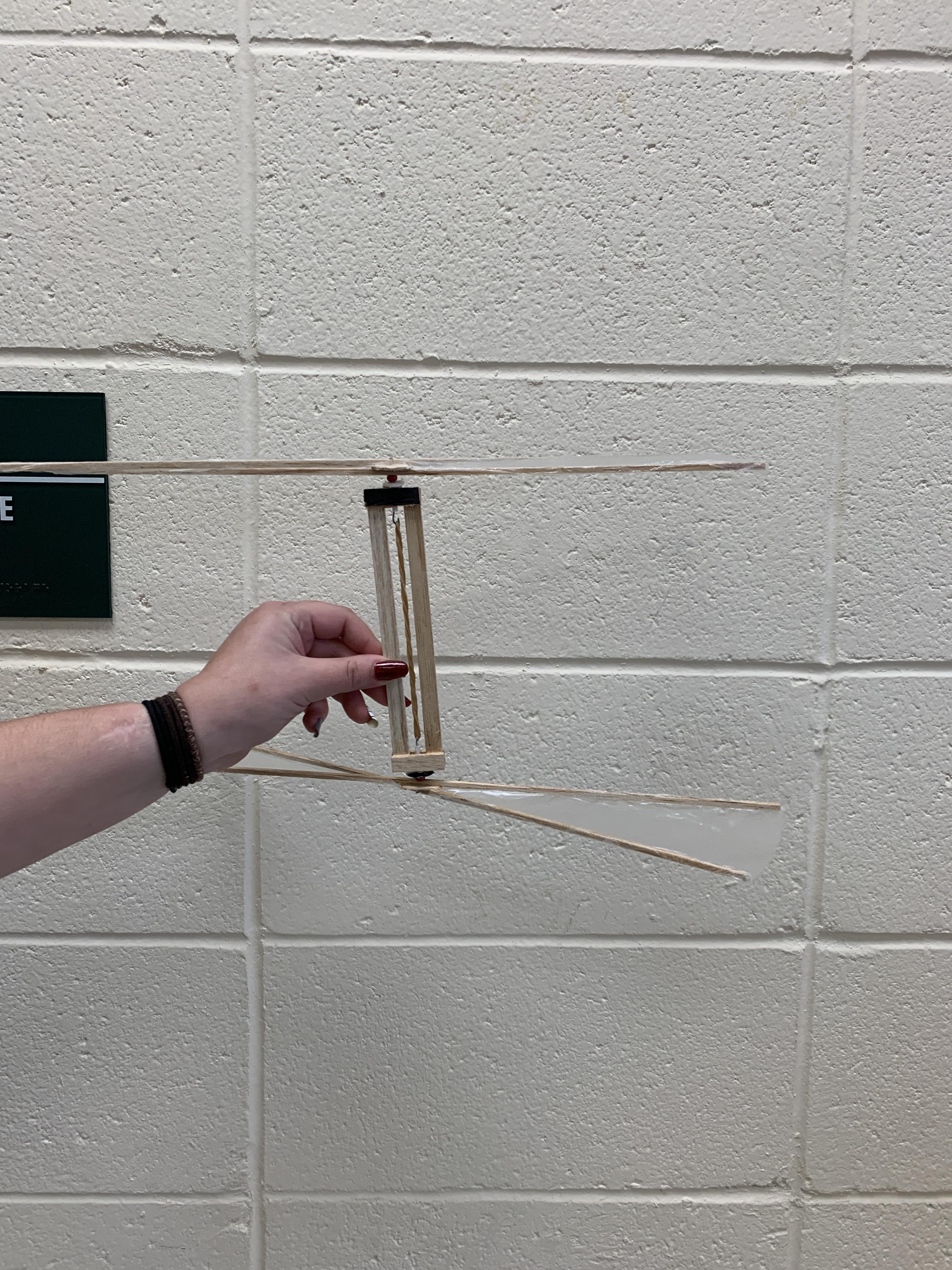 How to Make a Rubber Band Powered Helicopter 4 Steps Instructables