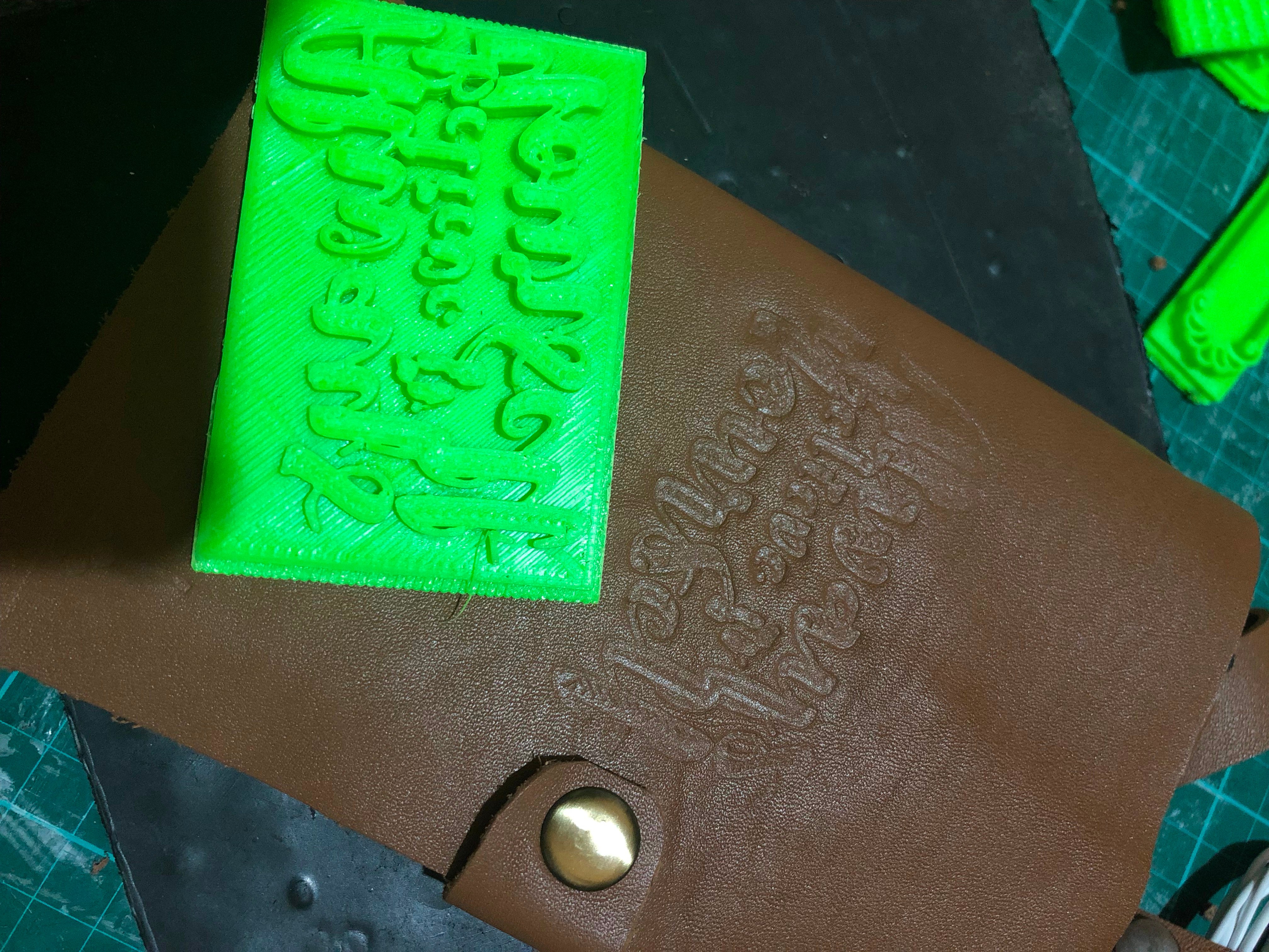 DIY 3DPrinted Leather Stamps 9 Steps (with Pictures) Instructables