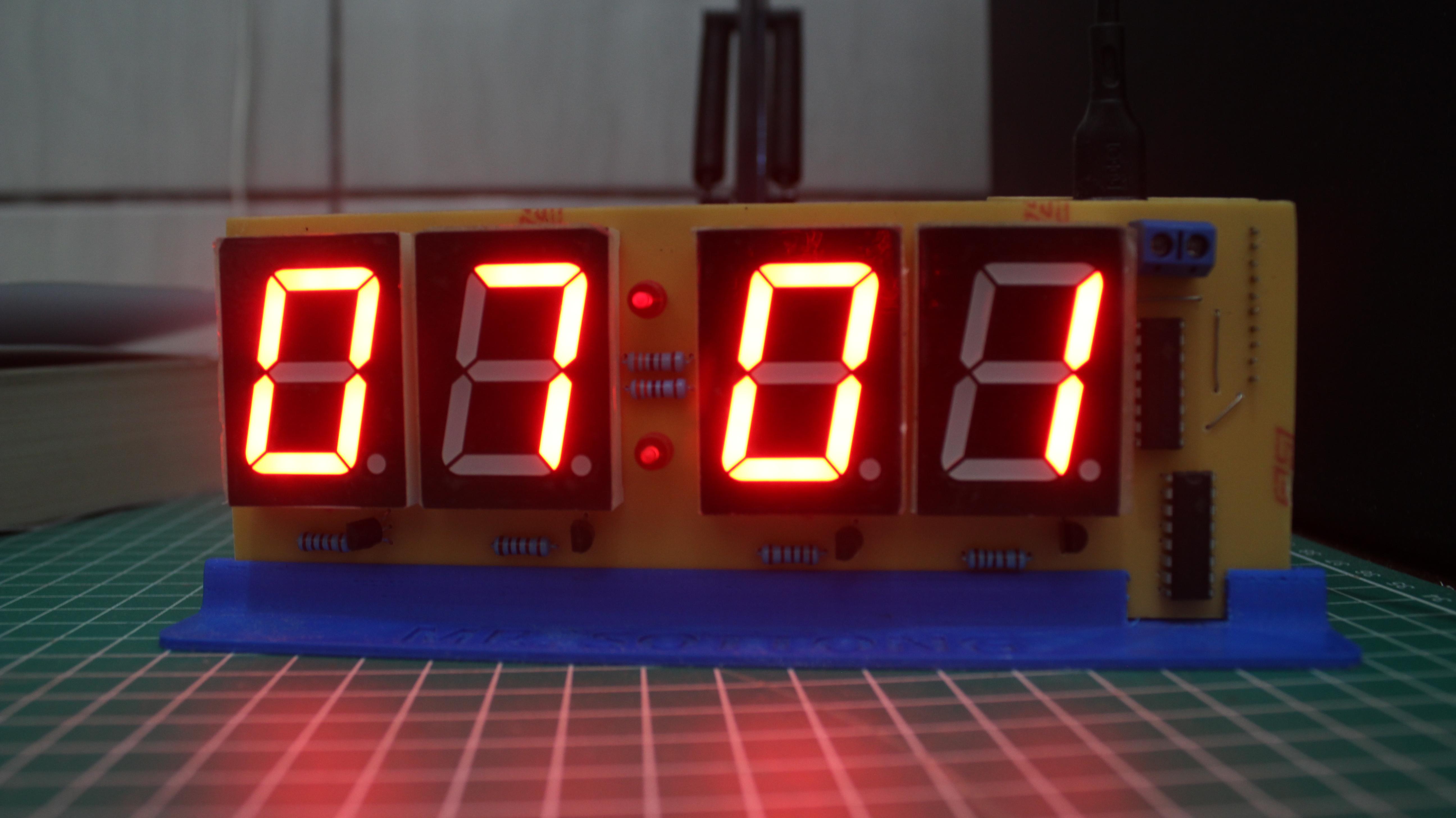 How to Make NTP Clock Using ESP8266 and 74HC595 [V1.0] 8 Steps (with