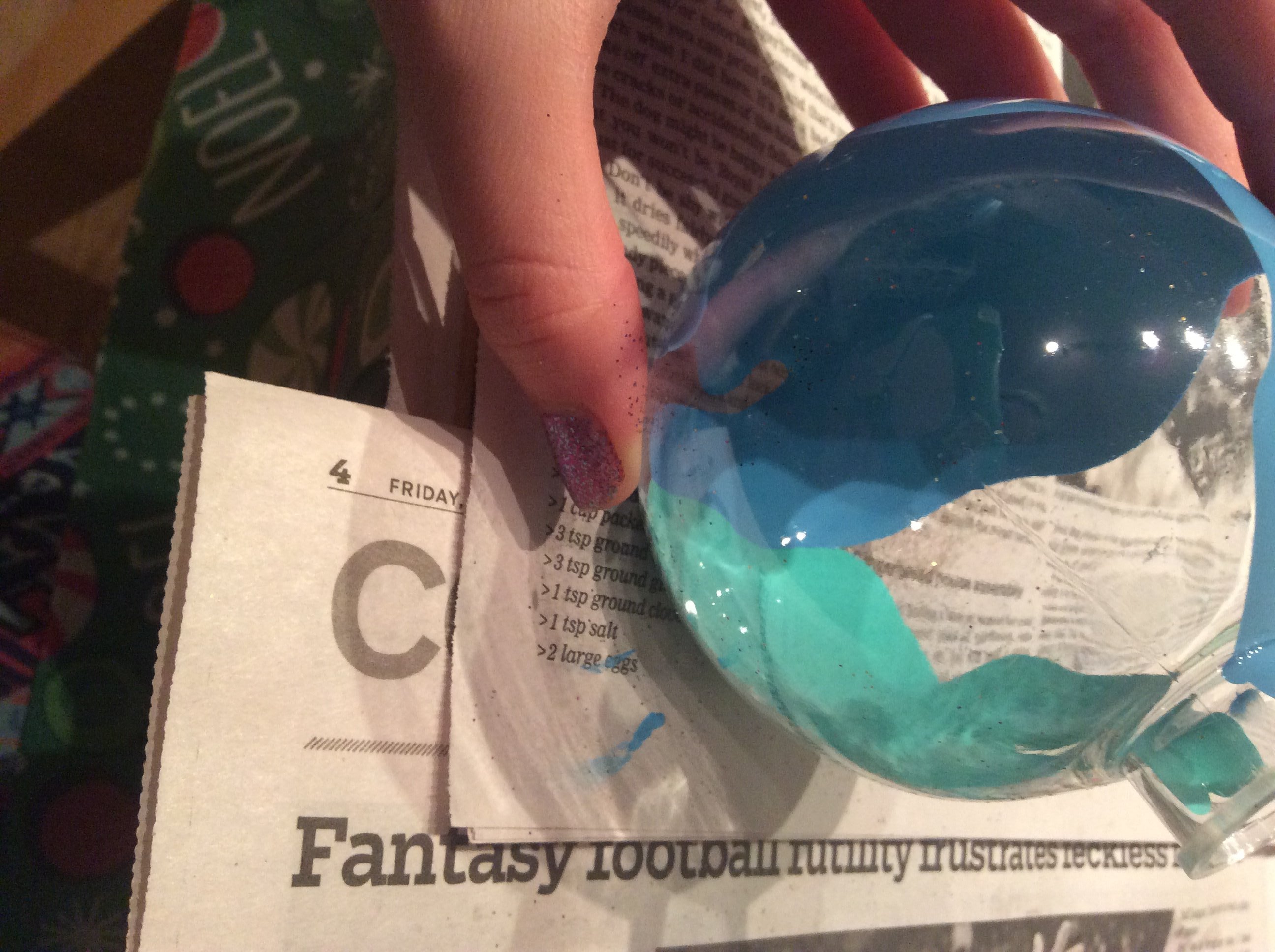 DIY Glitter and Marble Paint Ornaments 15 Steps (with Pictures