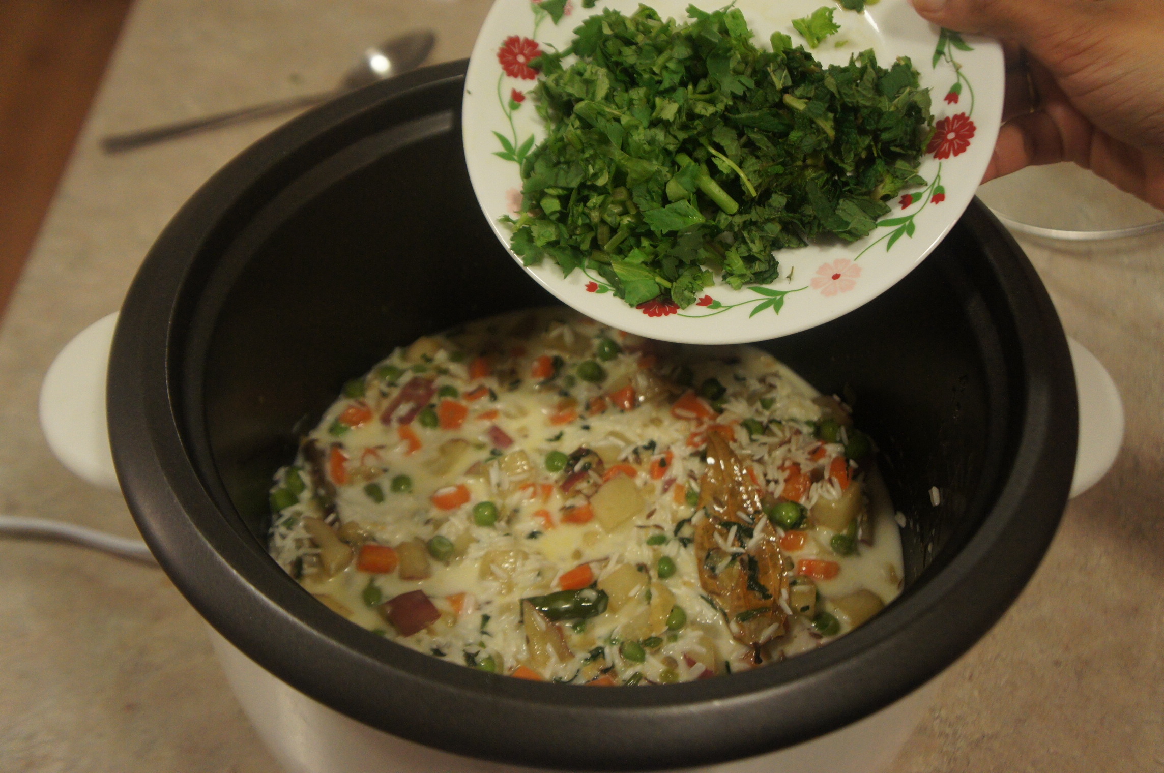 Vegetable Rice Cooked With Coconut Milk 3 Steps Instructables