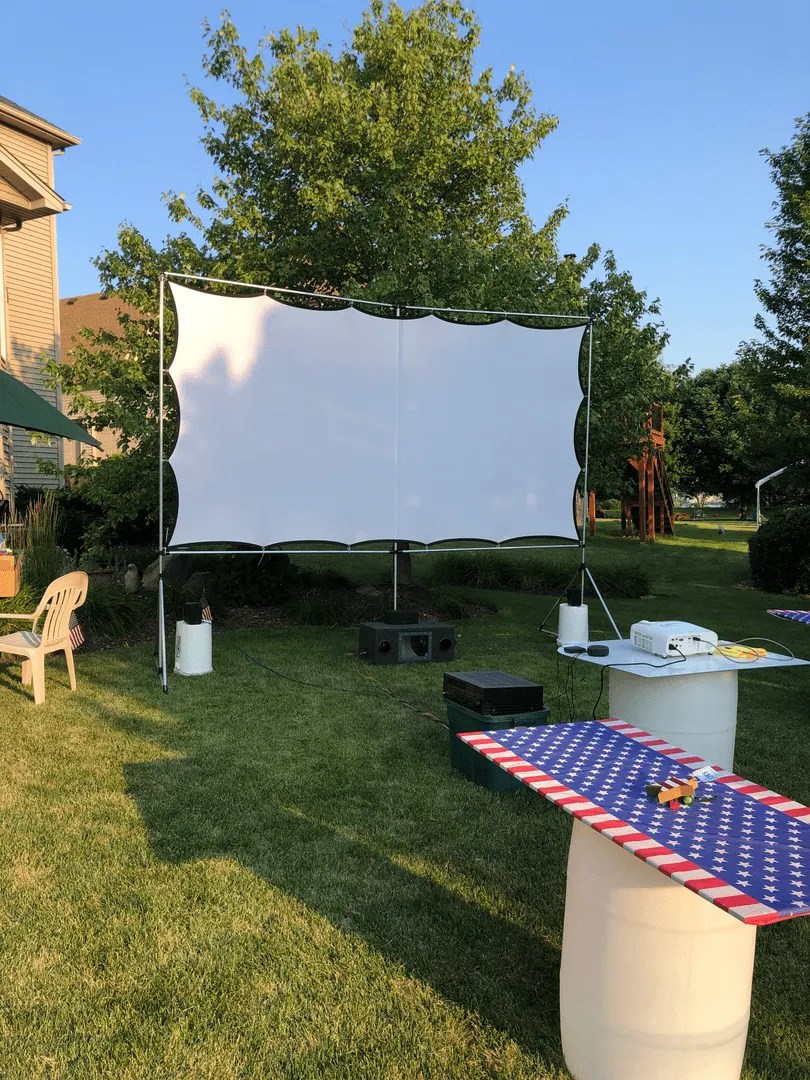 Diy Outdoor Projector Stand