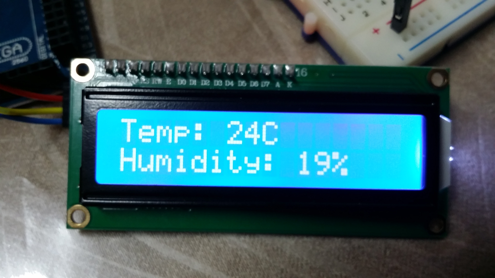 Arduino Temp/Humidity Sensor Using DHT11 and I2C LCD One Day Project