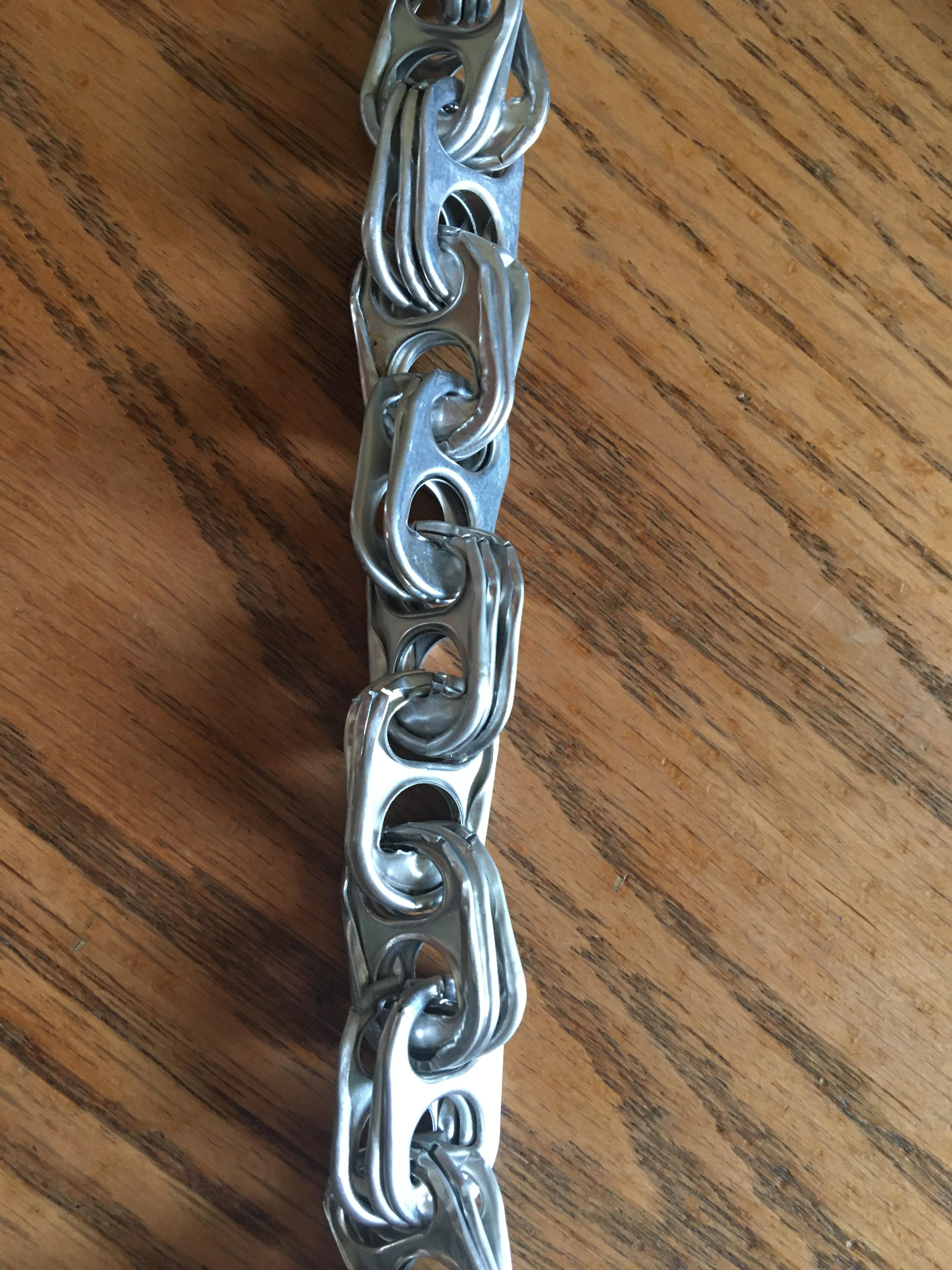 Lightweight Pop Tab Chain 3 Steps Instructables