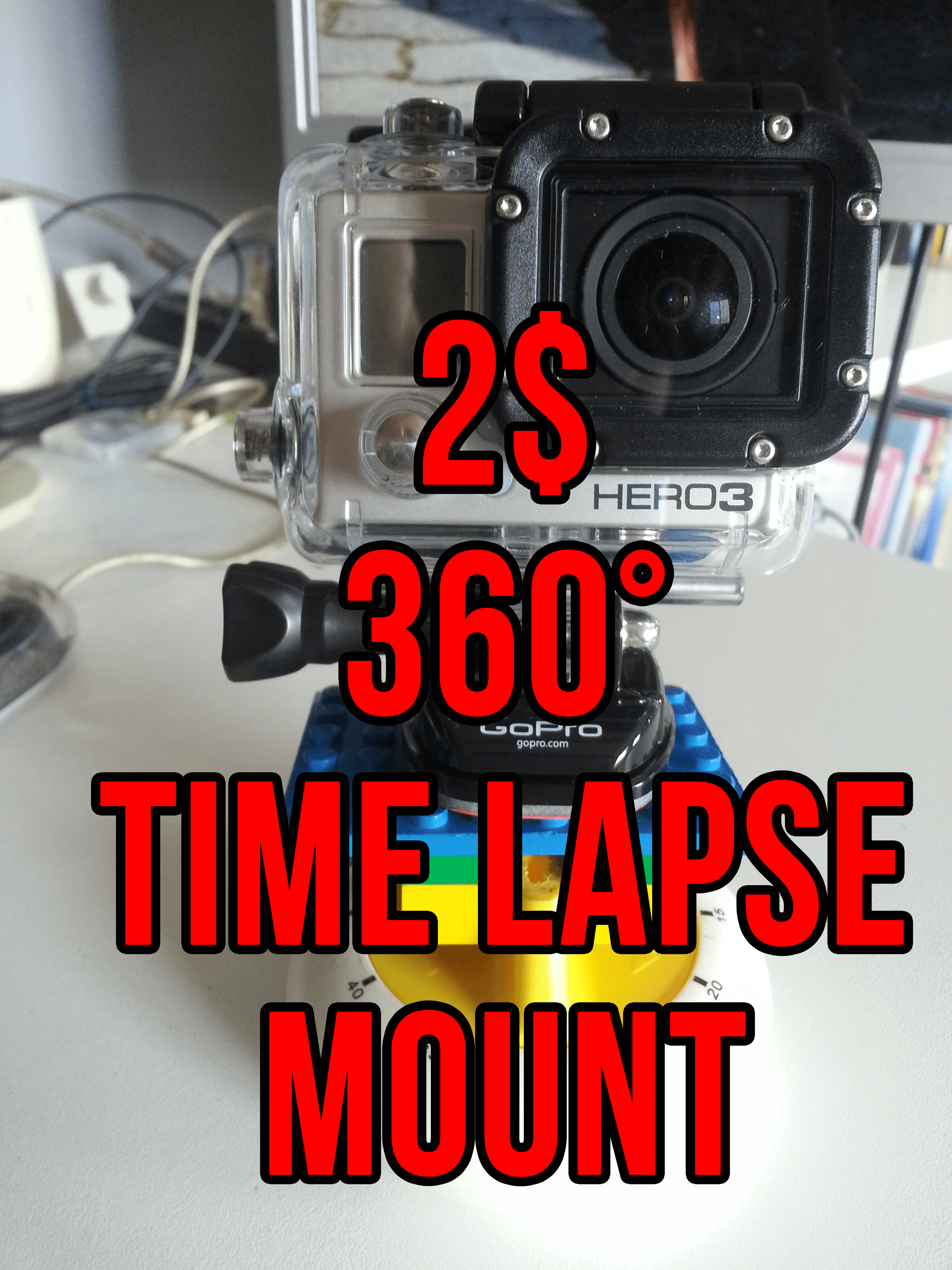 [TUT] 360° Very Cheap Time Lapse Mount 8 Steps Instructables