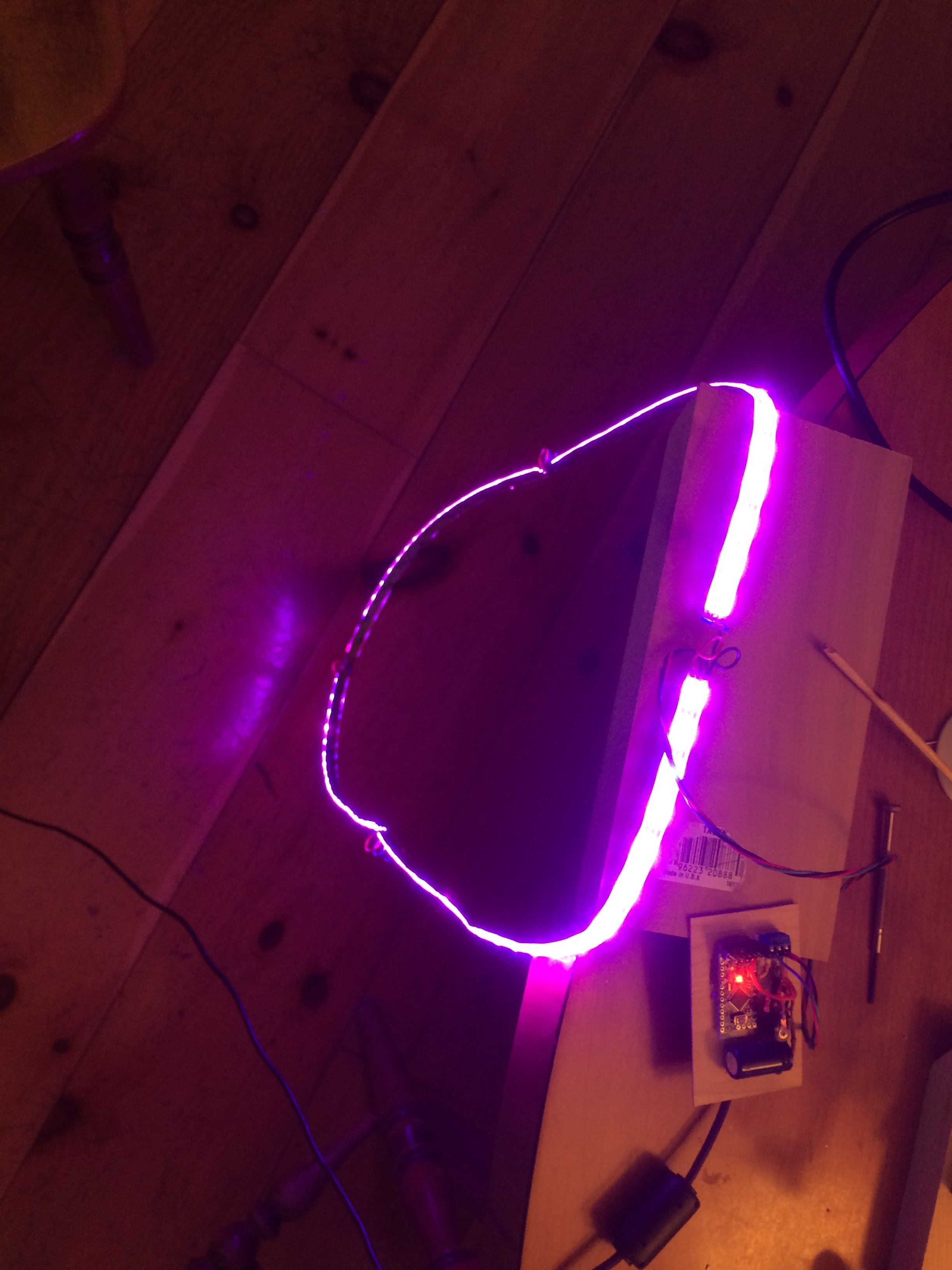 Dynamic LED Lighting Shadow Box and Frame for Art 16 Steps (with