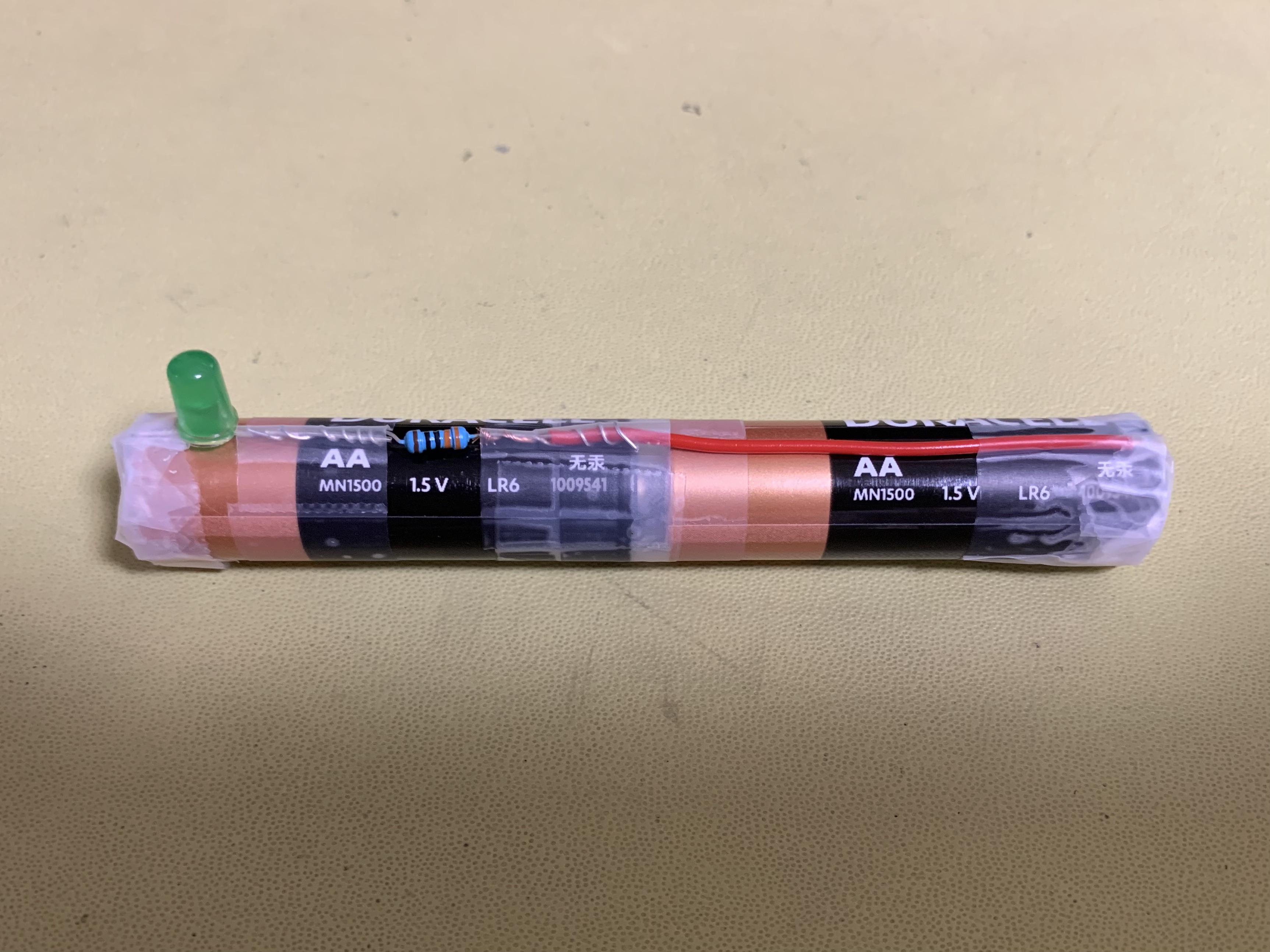 How to Turn LED on With AA Battery 4 Steps Instructables