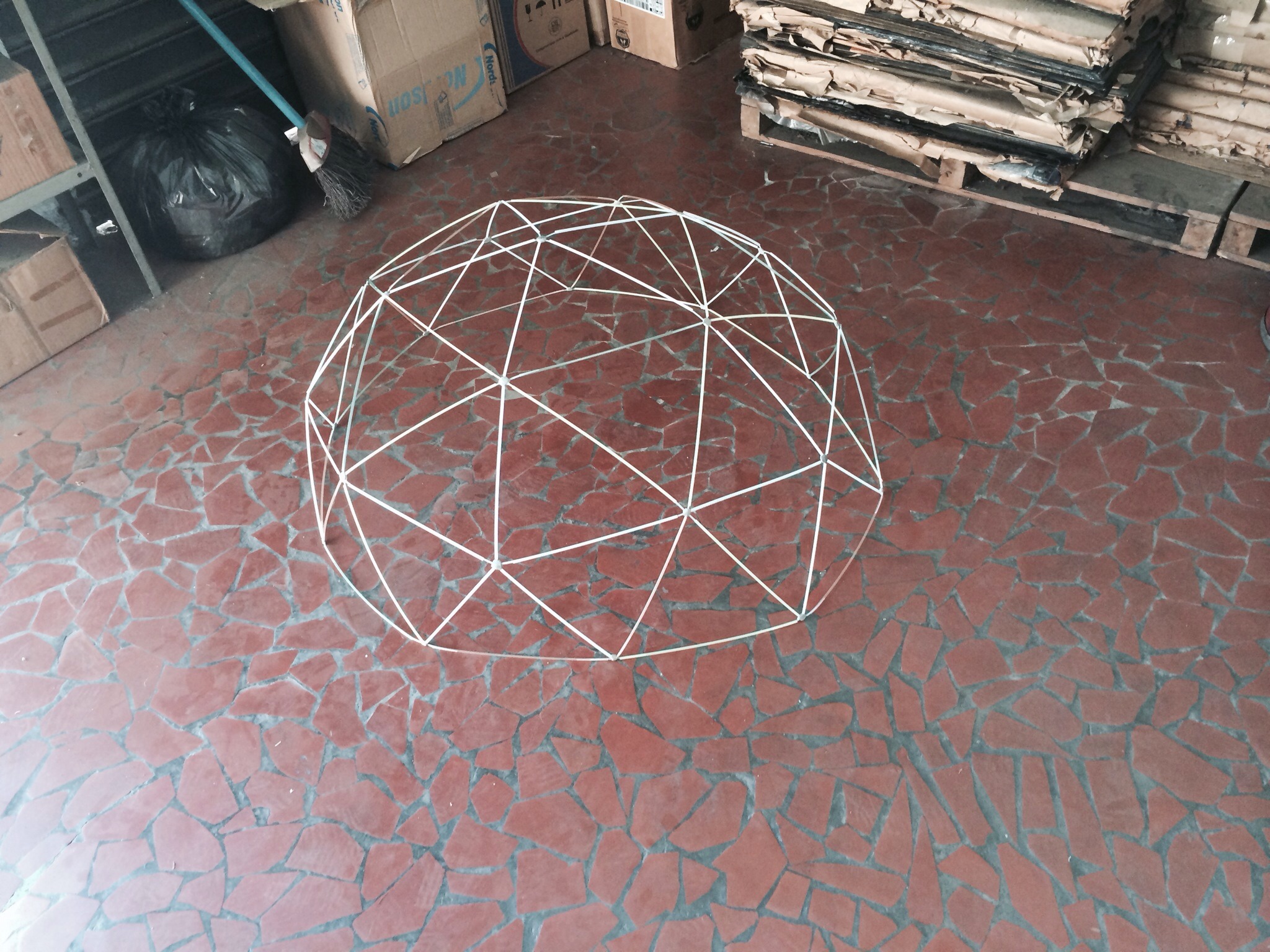Geodesic Dome With Straws 9 Steps Instructables