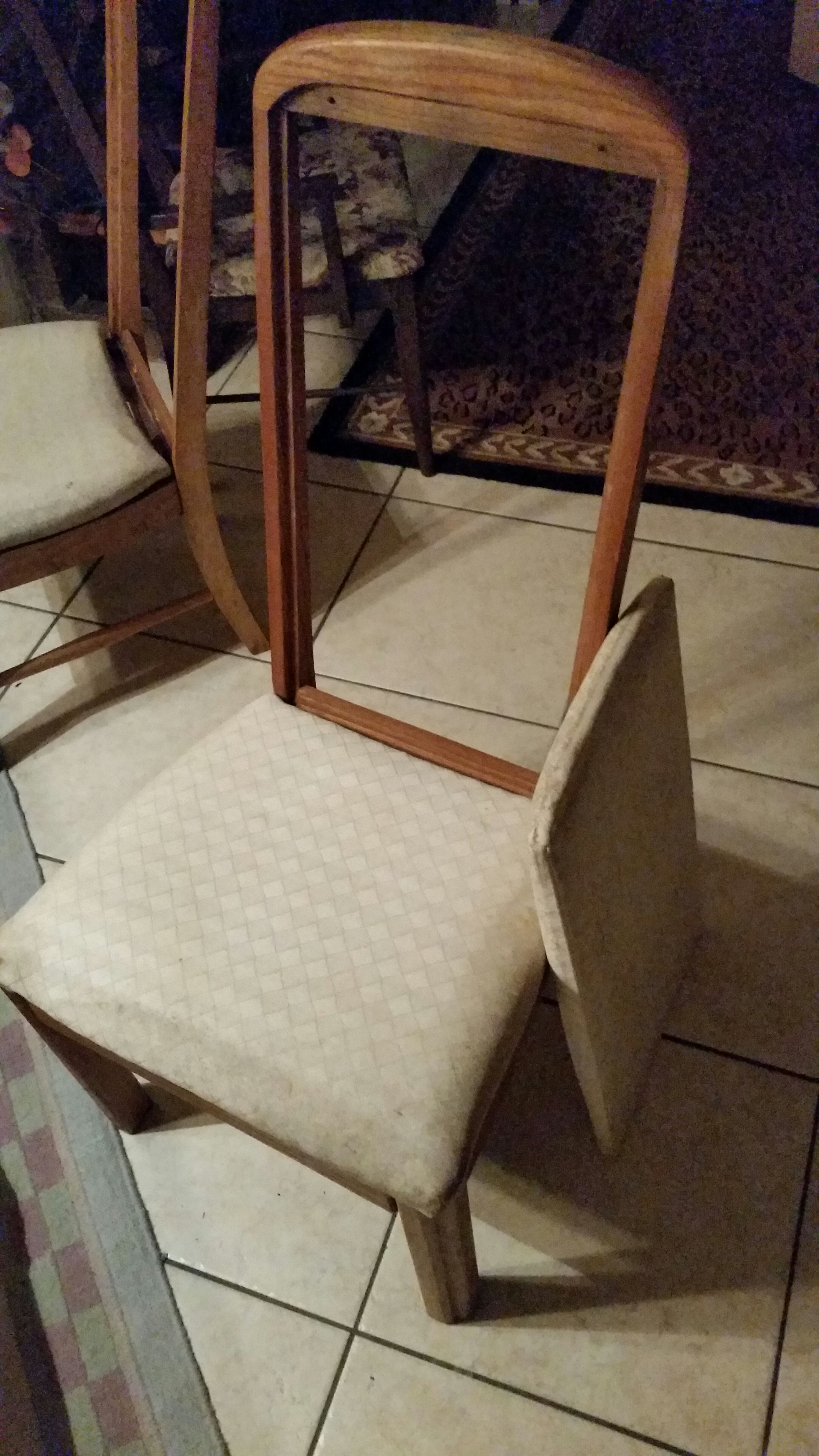 Reupholster Fabric Dining Room Chairs. With Bonus Use Scraps to Make