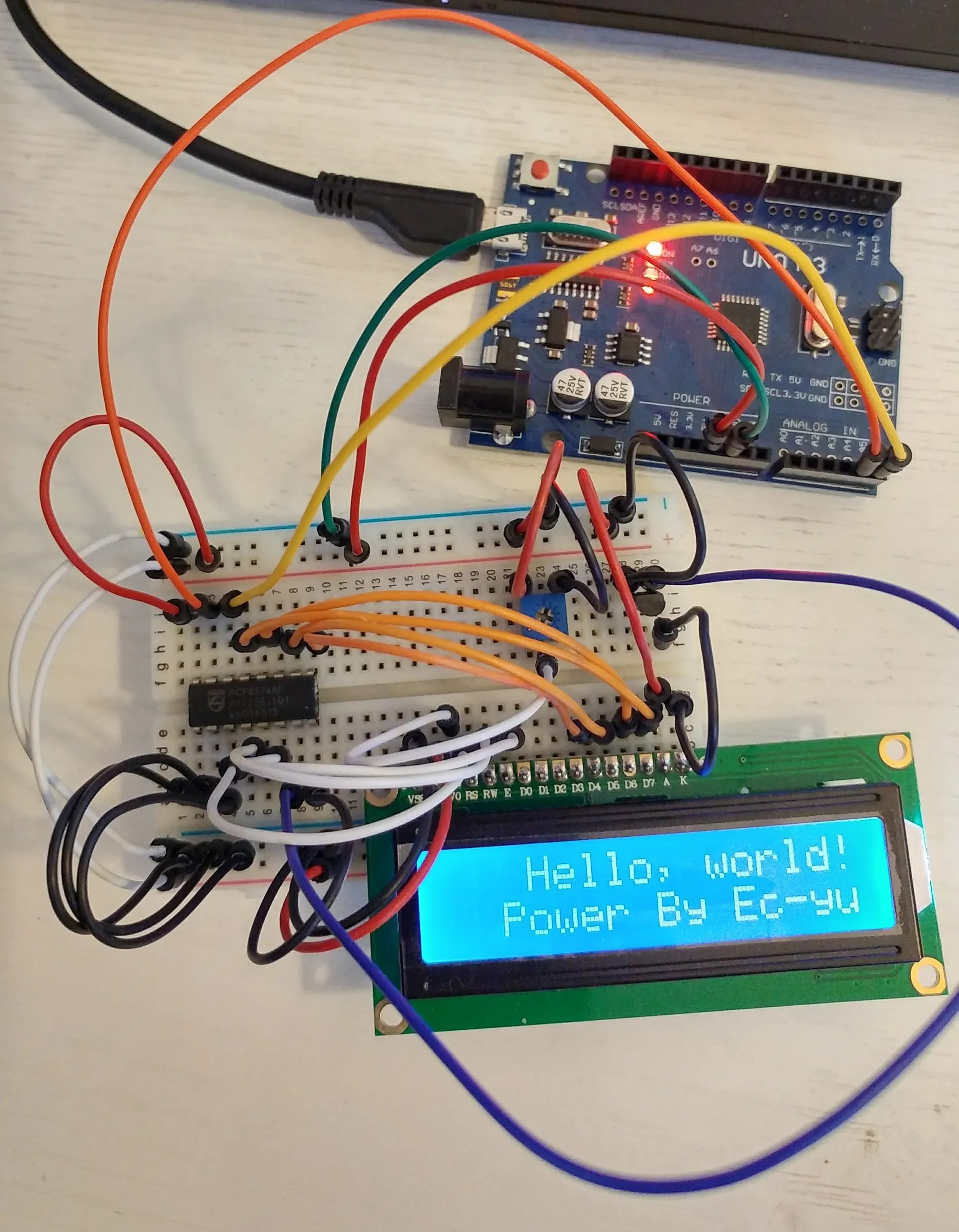Character LCD I2c Adapter (I2c Connection Example) : 12 Steps (with