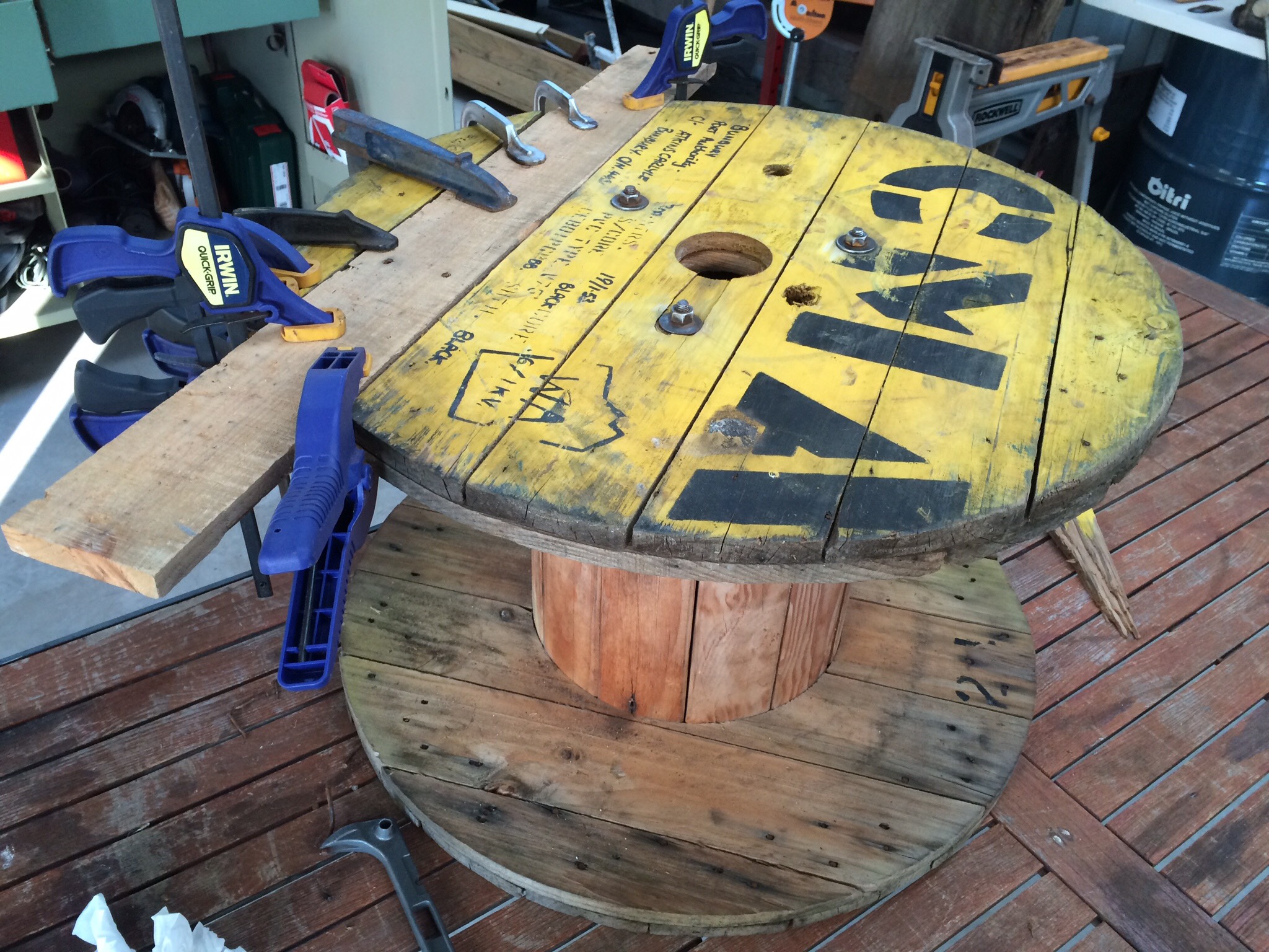 Cable Drum Coffee Table 3 Steps (with Pictures) Instructables