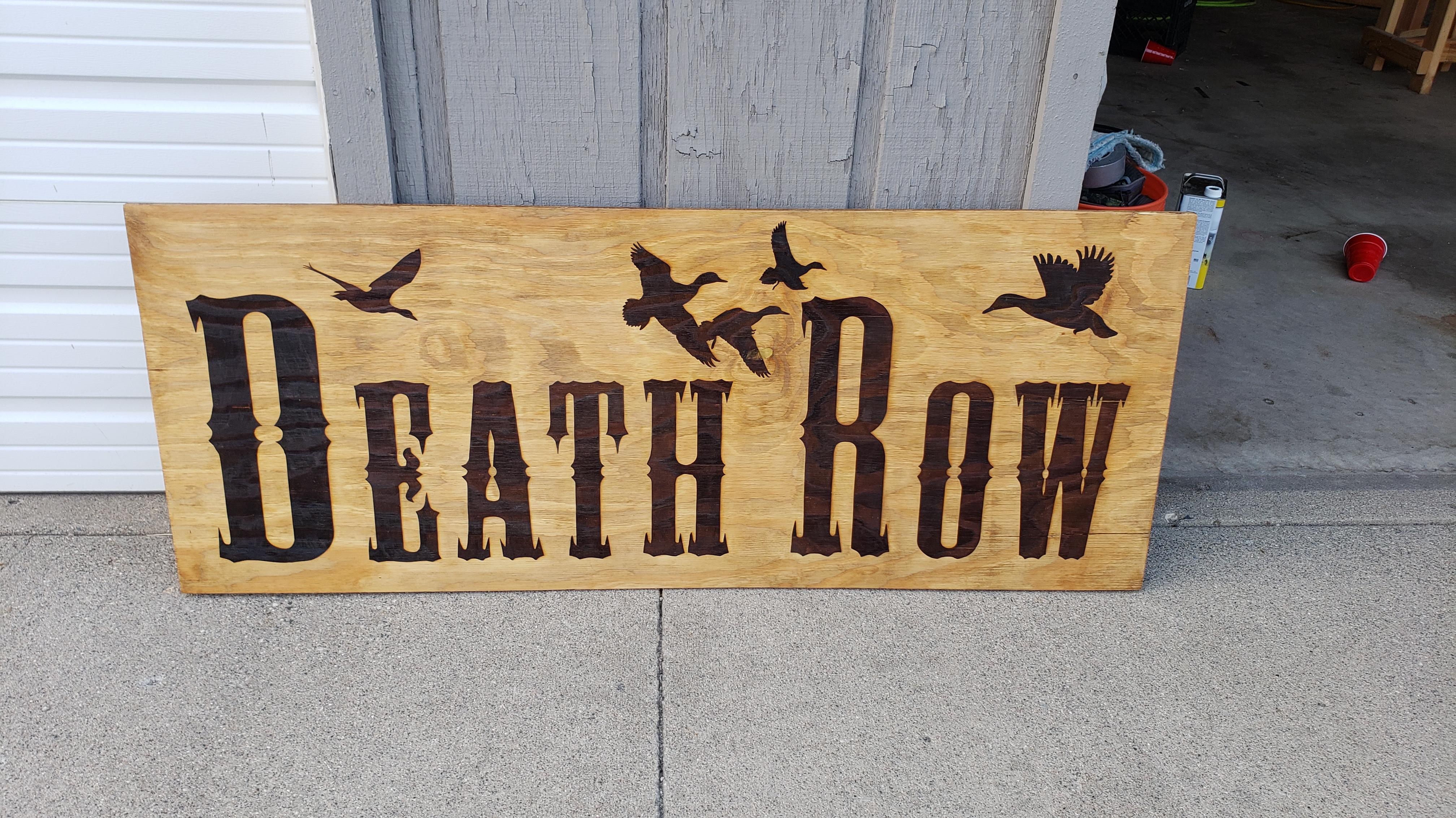 Large Plywood Outdoor Sign Laser Engraved 7 Steps Instructables