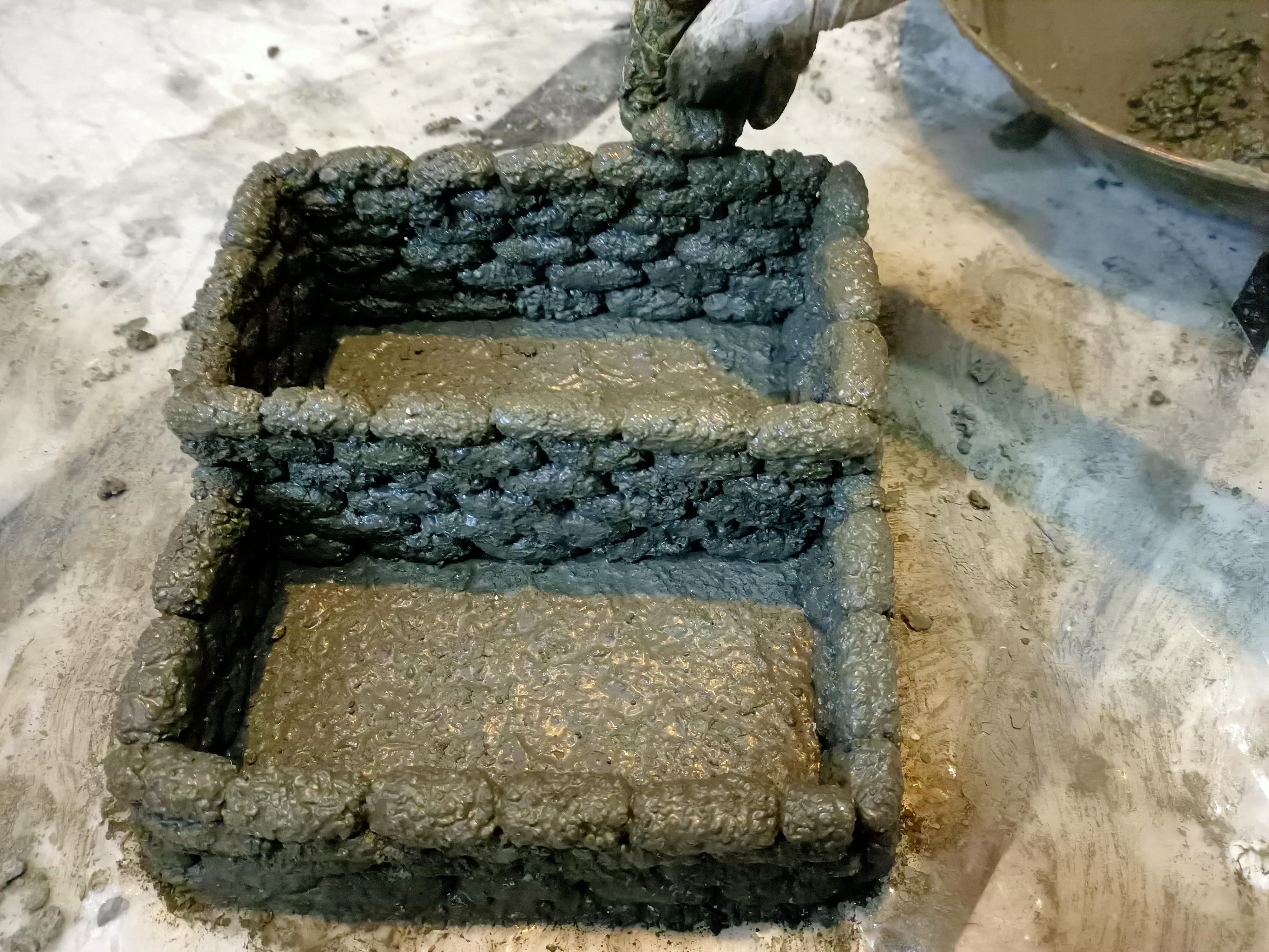 DIY Textured Cement-Styrofoam Planter : 12 Steps (with Pictures