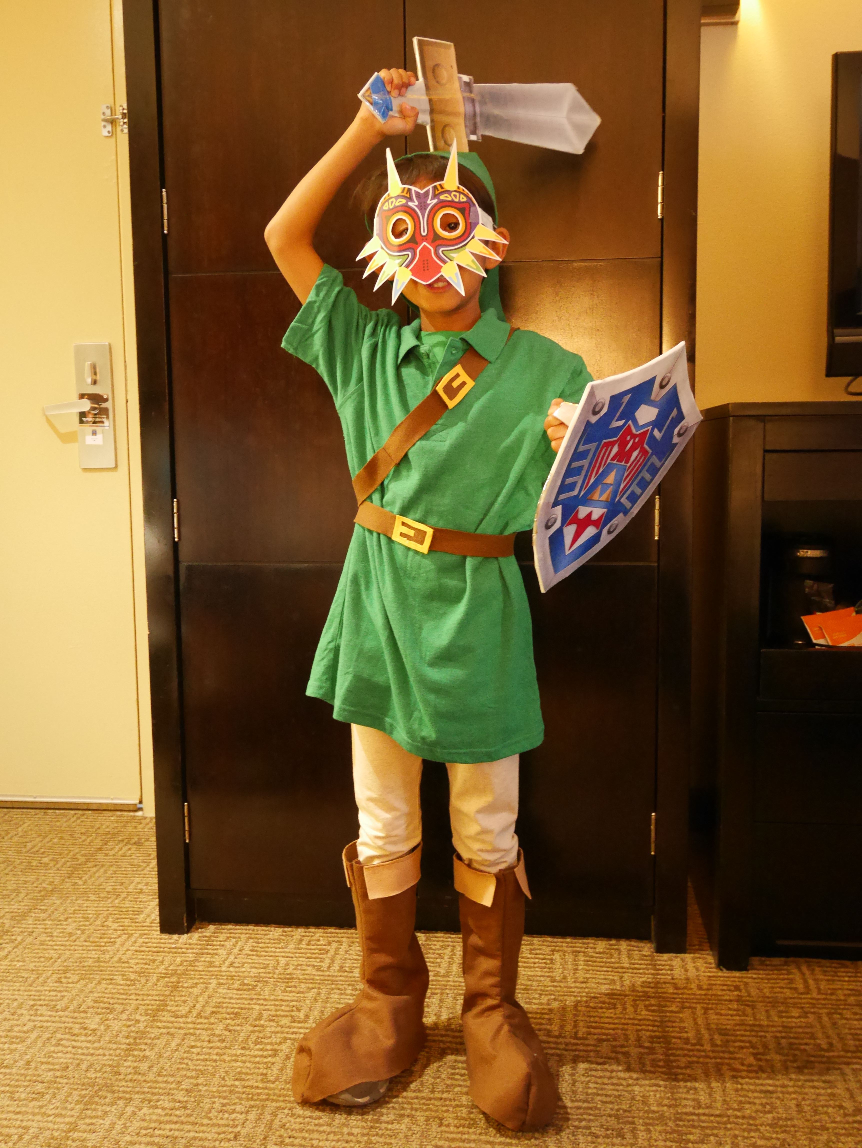 DIY LINK COSTUME Legend of Zelda Breath of the Wild & Majora's Mask