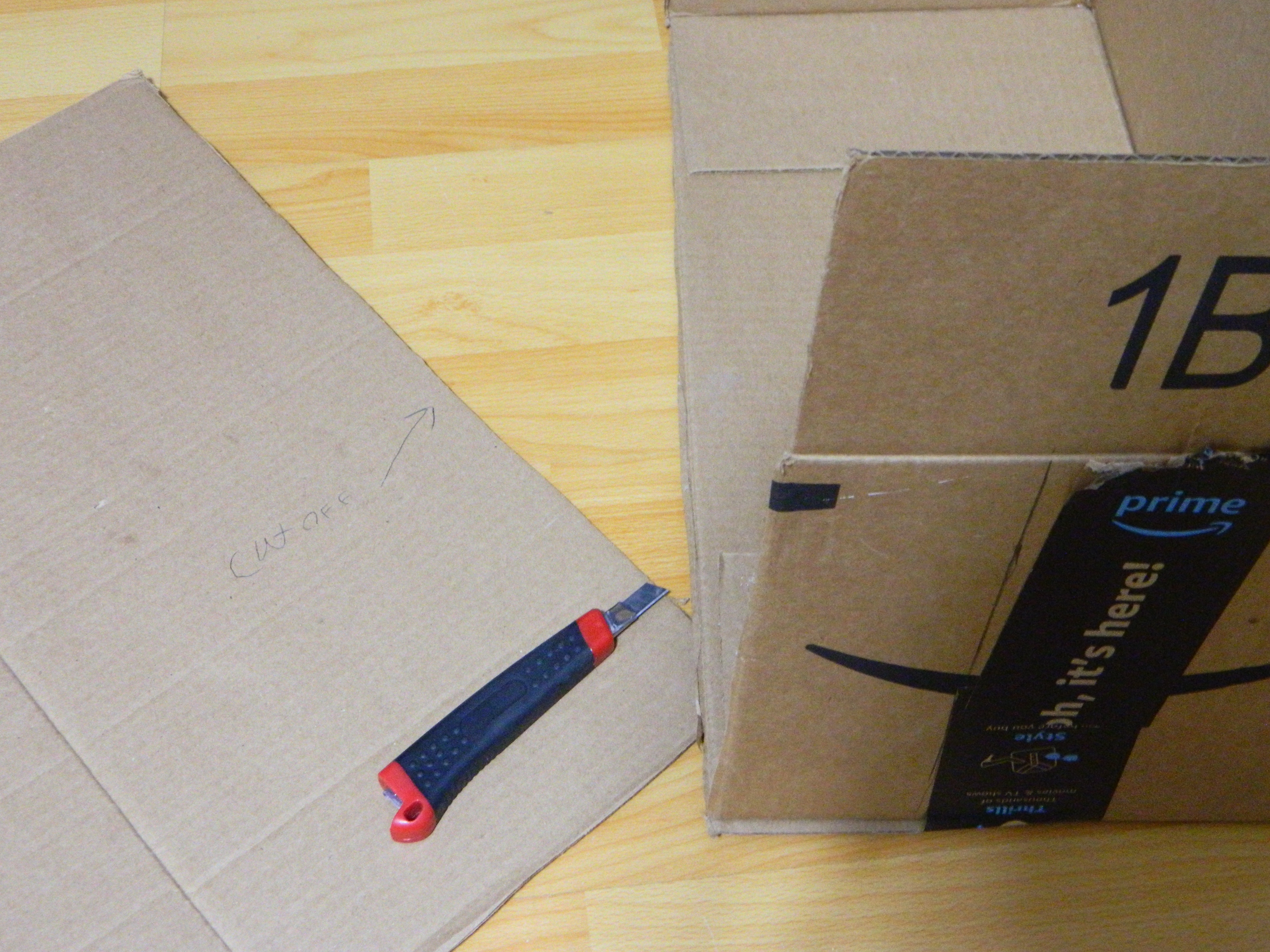 DIY Cardboard Nightstand 9 Steps Instructables