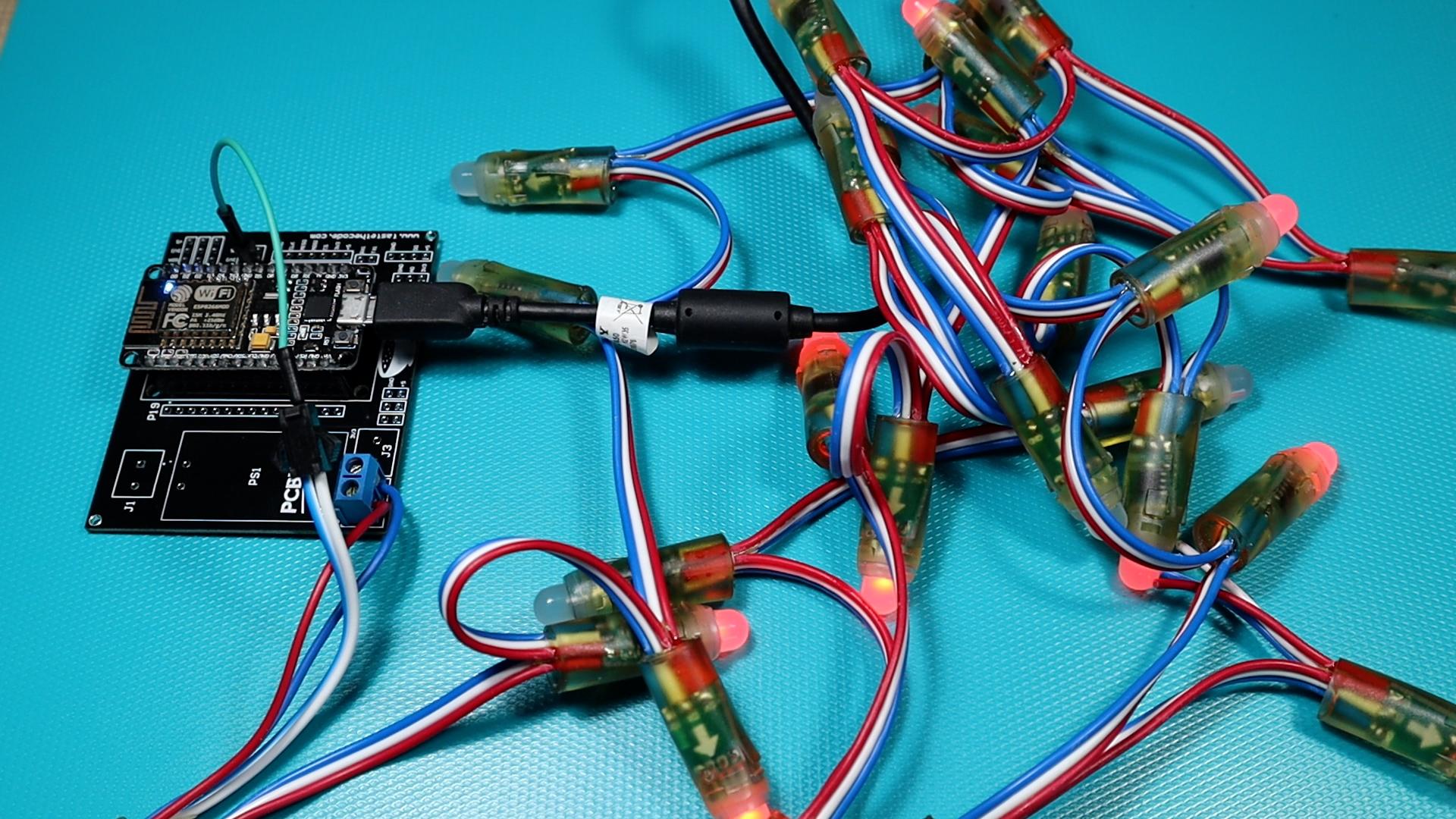 NeoPixel Garage Door Christmas Lights 5 Steps Instructables