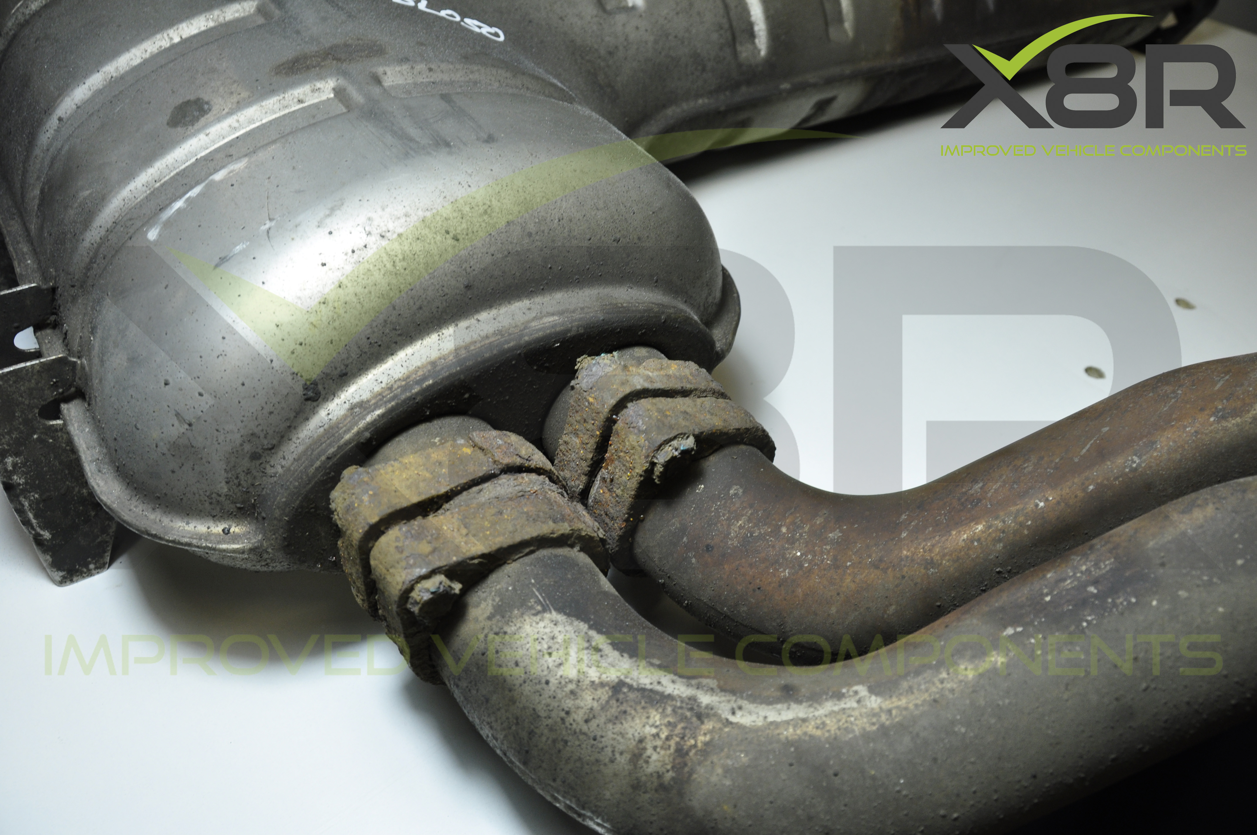 BMW E46 M3 Exhaust Muffler Back Box Flange Rusted Corroded Flanges