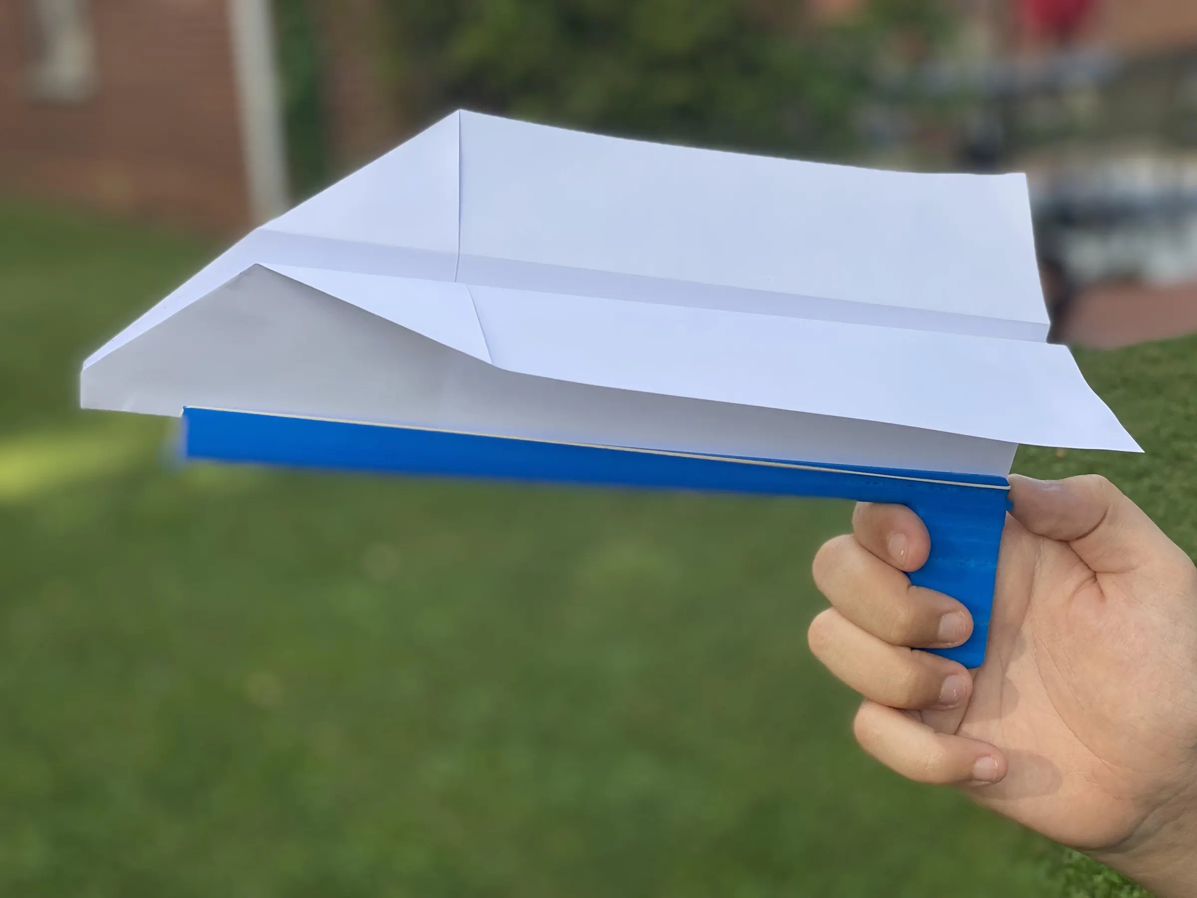 3D Printed Paper Airplane Launcher Instructables