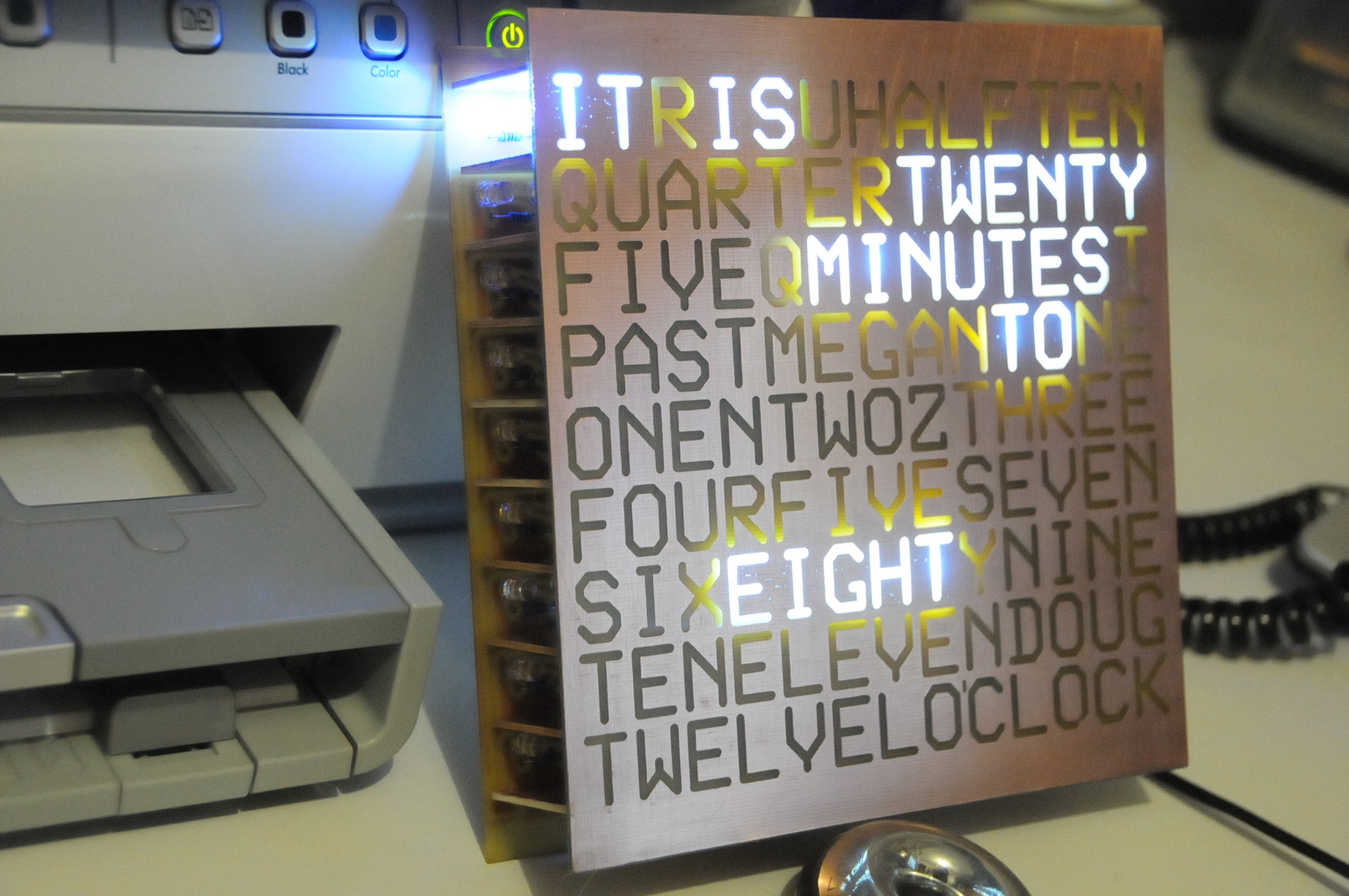 A Word Clock 8 Steps (with Pictures) Instructables