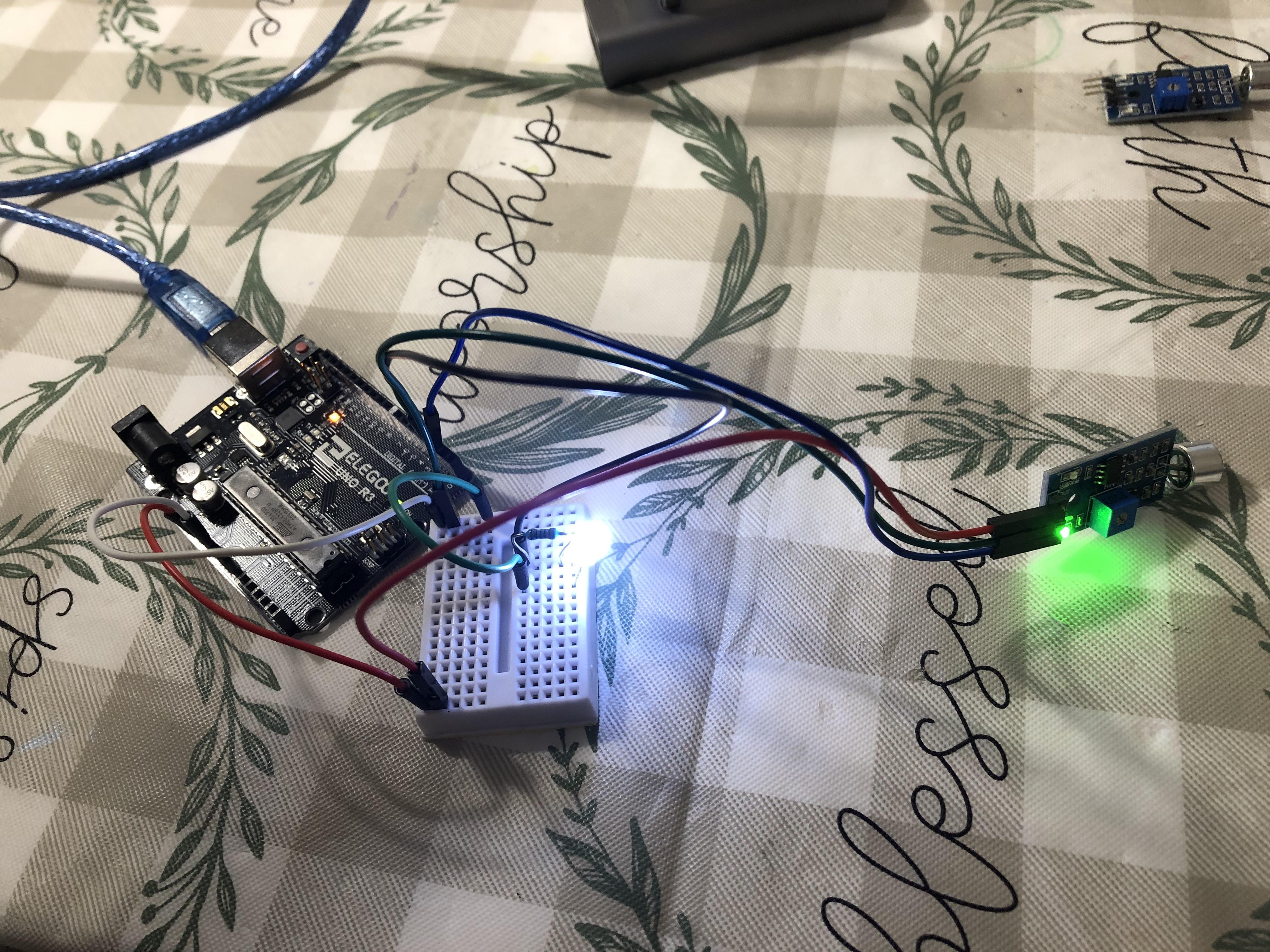 Sound Sensor to Led (Arduino) Instructables